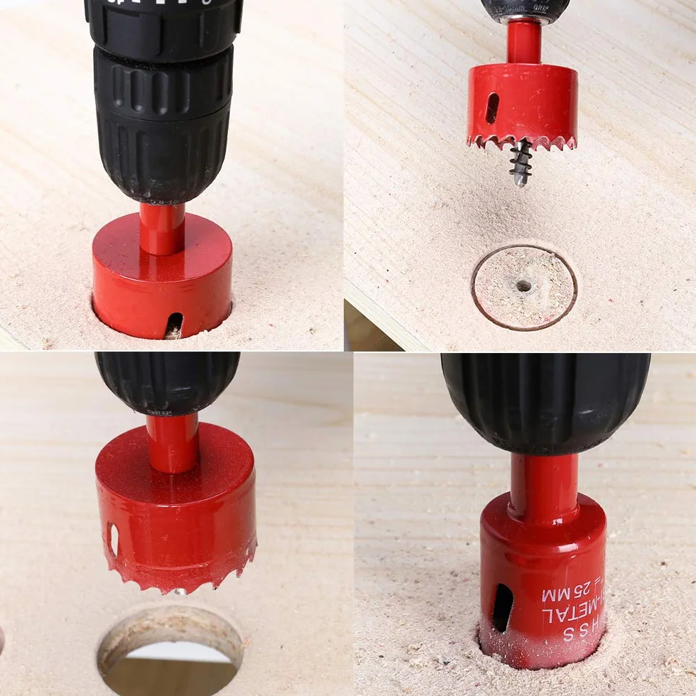 ASNOMY 12 seghe a tazza bimetalliche 18-75 mm per forare pannelli legno metallo