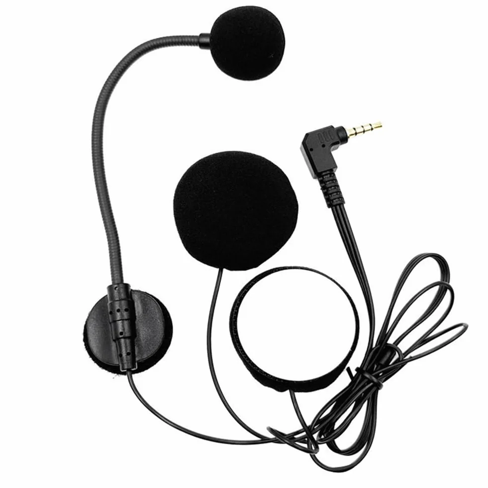 Interfono per da Moto con Microfono, Cuffie e 2 Altoparlanti da 32Ω per da Moto A Metà con Attacco A Gomito