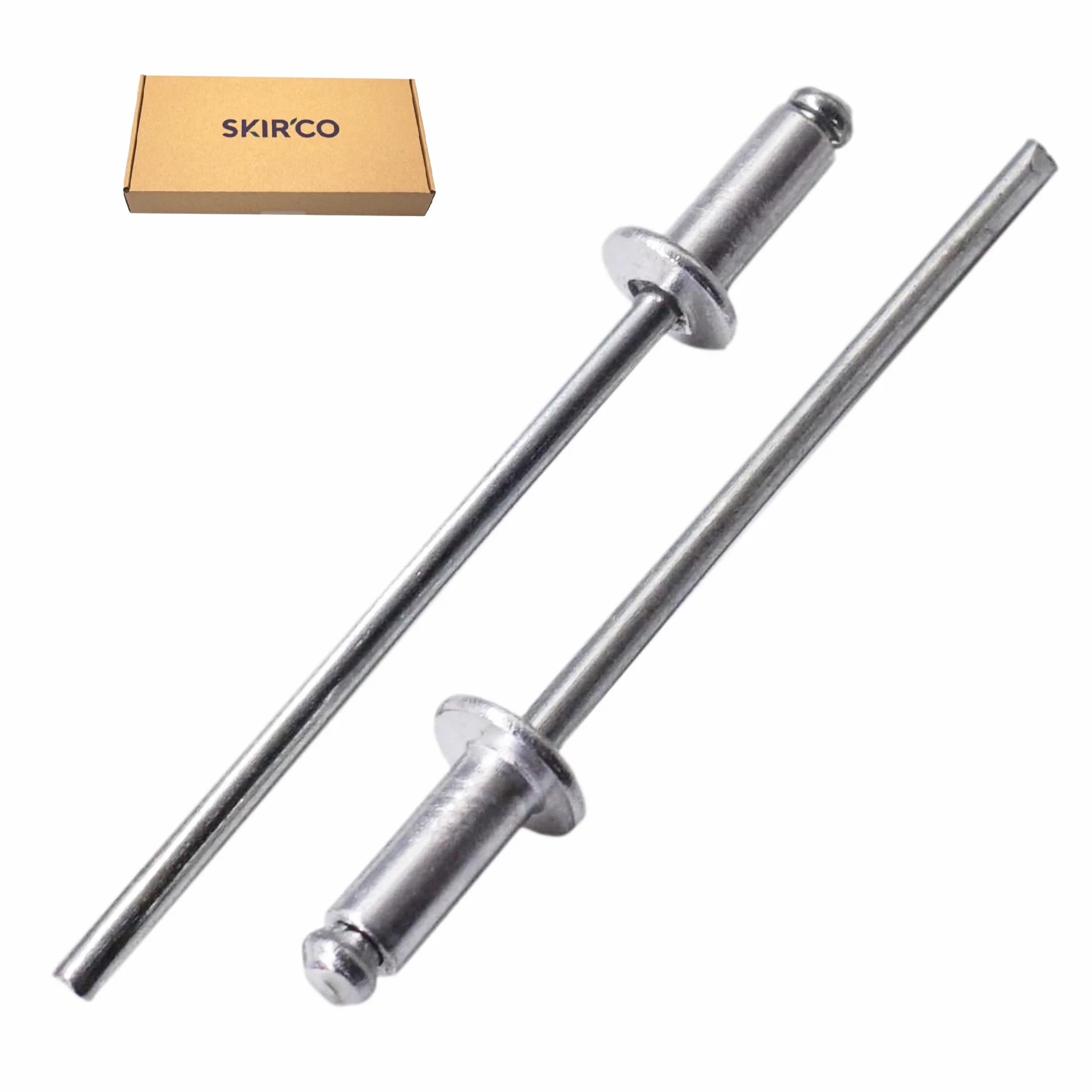 SKIR'CO 500 rivetti ciechi in alluminio 3,0 x 10 mm, mandrino in acciaio, DIN 7337