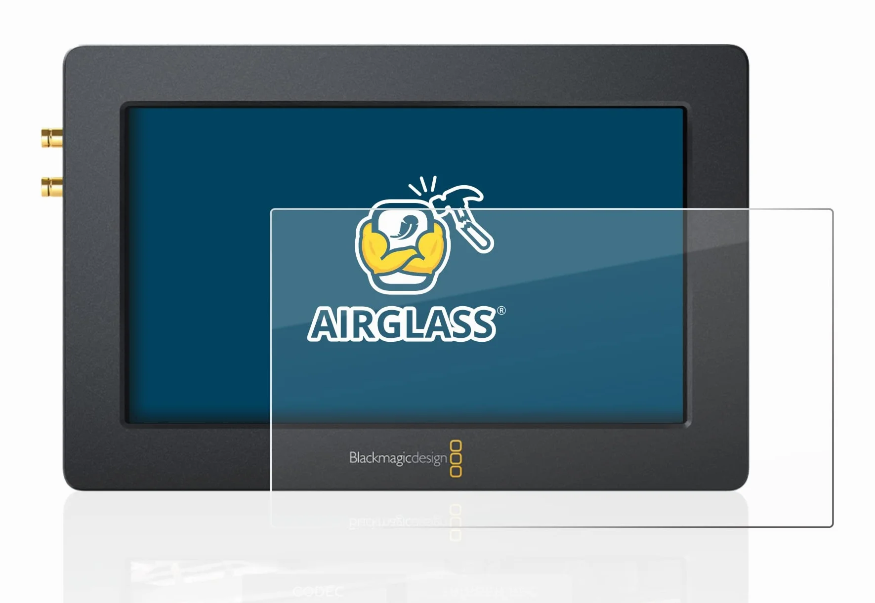 brotect Pellicola Protettiva Vetro per Blackmagic Design Video Assist (5.0) Protezione Schermo [Durezza Estrema 9H, Chiaro]