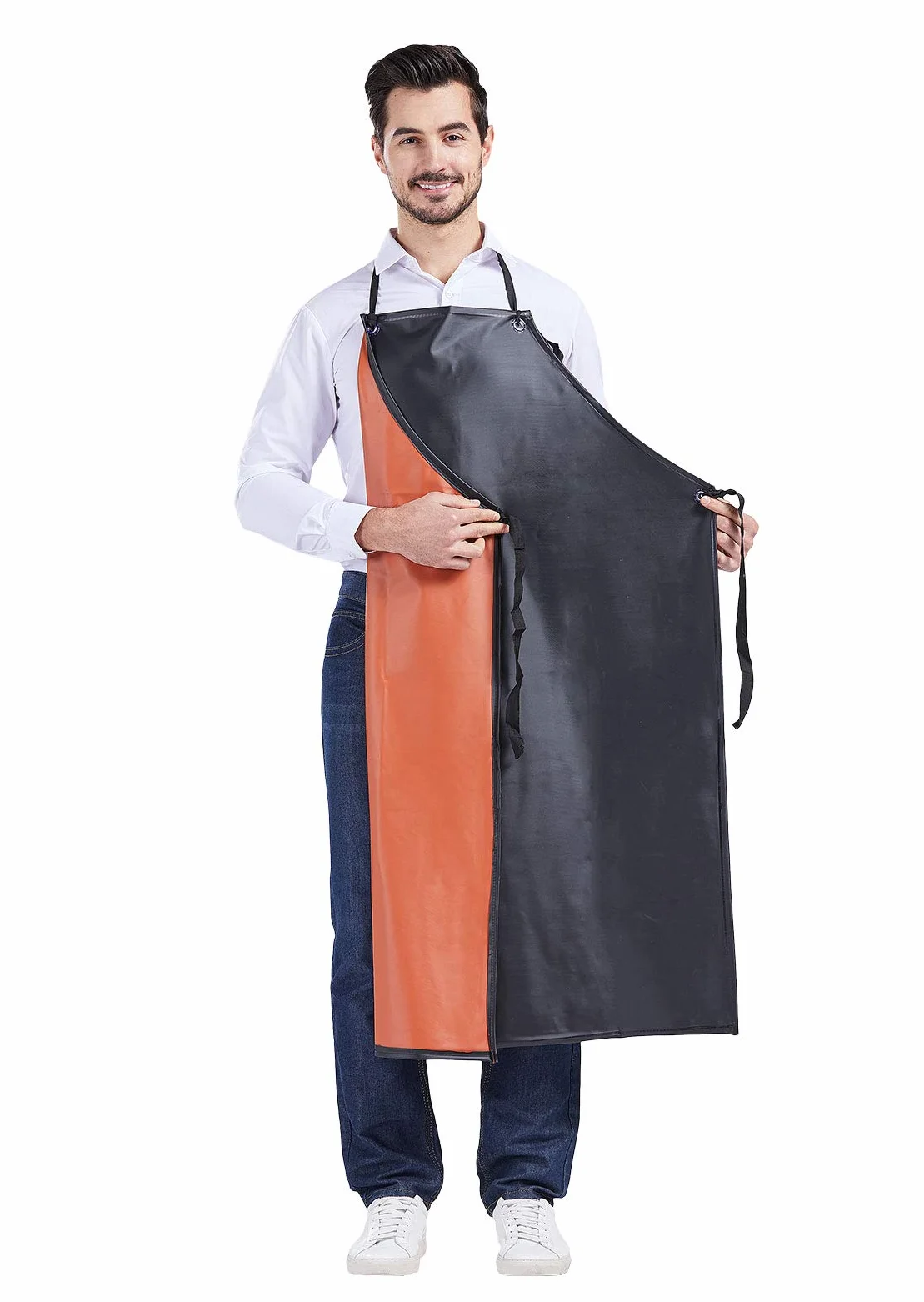 Nanxson Unisex Grembiule impermeabile Grembiule da lavoro resistente all'olio Grembiule da macellaio Grembiule da giardinaggio
