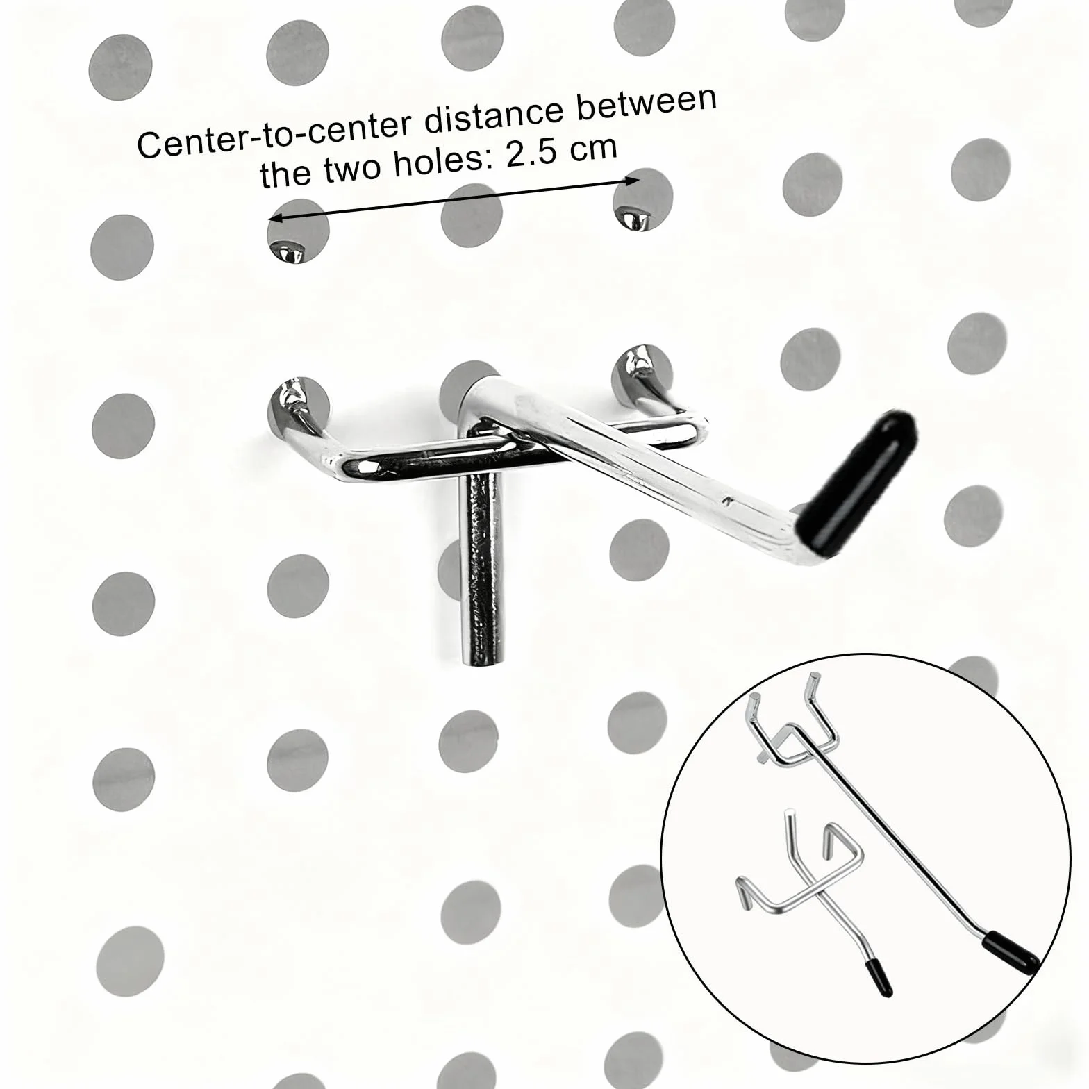 Ganci per parete forata 2,5 cm accessori officina montaggio