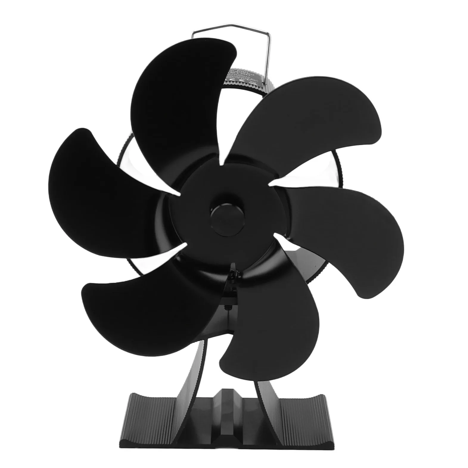 Yosoo Health Gear Ventilatore per Stufa, Ventilatore per Stufa a Legna Alimentato a Calore a 6 Pale, per Camino Termodinamico in Lega di Alluminio, Circolazione di Calore a Basso Rumore per