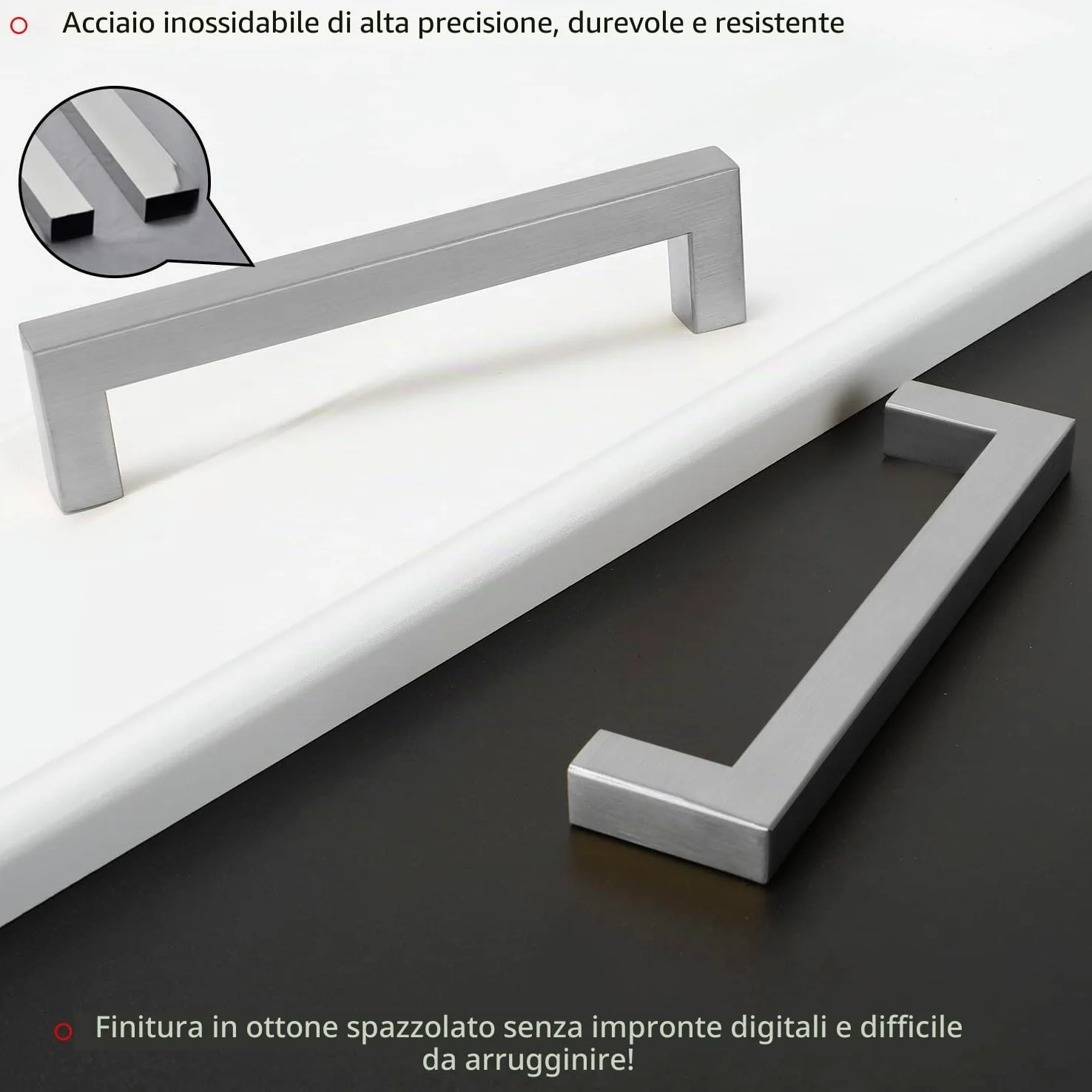 LONTAN 15 Pezzi Maniglie per Mobili Mobili da Cucina 160mm Maniglia Cassetto Maniglie Armadio Maniglie Acciaio Inox Maniglie Cameretta Maniglie per Bambini Argento Maniglie Vintage