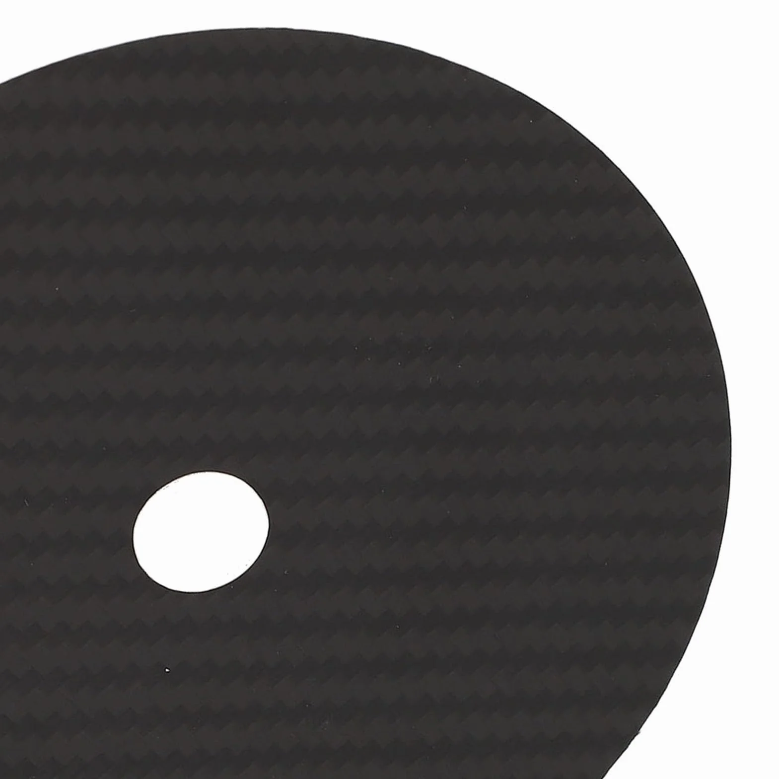 SIXRUN Carbon Fiber CD Tuning Pad 0.2mm CD DVD Stabilizer Mat con Assorbimento Vibrazioni per Miglior Chiarezza del Suono e Bassa Distorsione (BLACK)