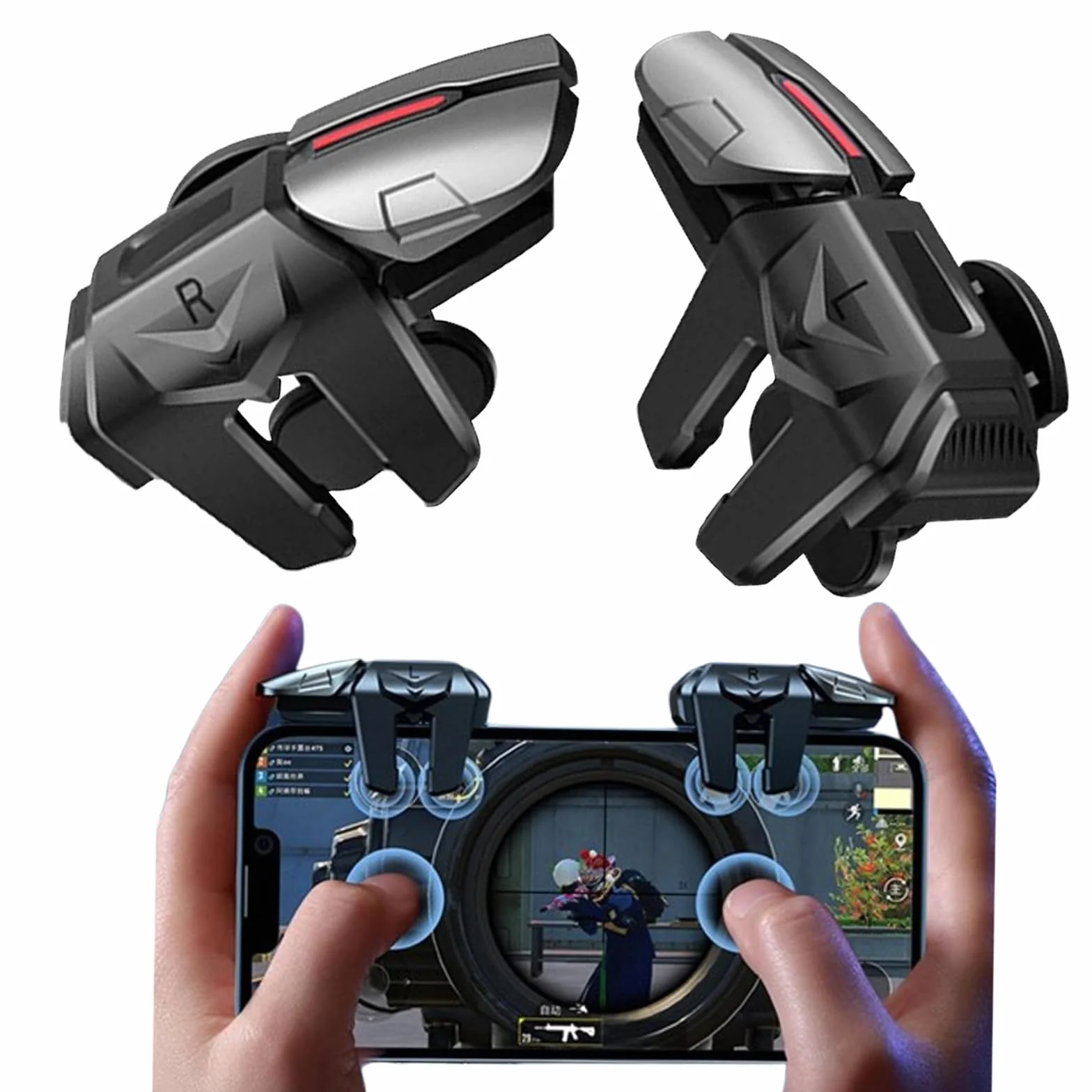 gioco Smartphone Controller, Regolabile trigger Mobile, E-Sport gioco mobile