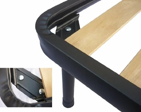 DOLCI SOGNI Set 4 Piedi Letto Acciaio Nero 35 cm Gambe Universali a Doppio Bullone Made in Italy