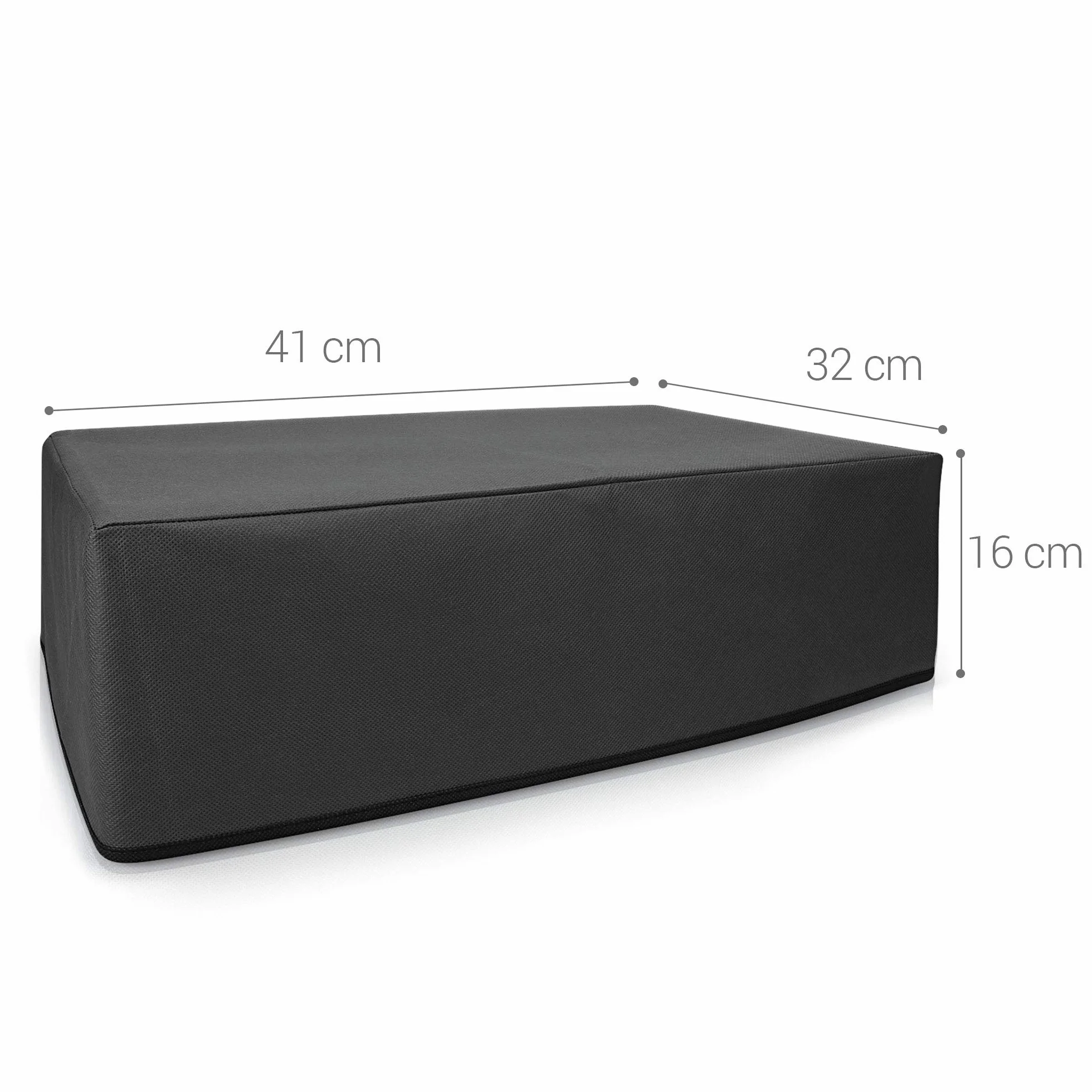 kwmobile Copertina Antipolvere Compatibile con Canon Pixma TS5350 / TS5351 / TS5352 - Copri Stampante - Copertura Protettiva - Fodera in Grigio Scuro