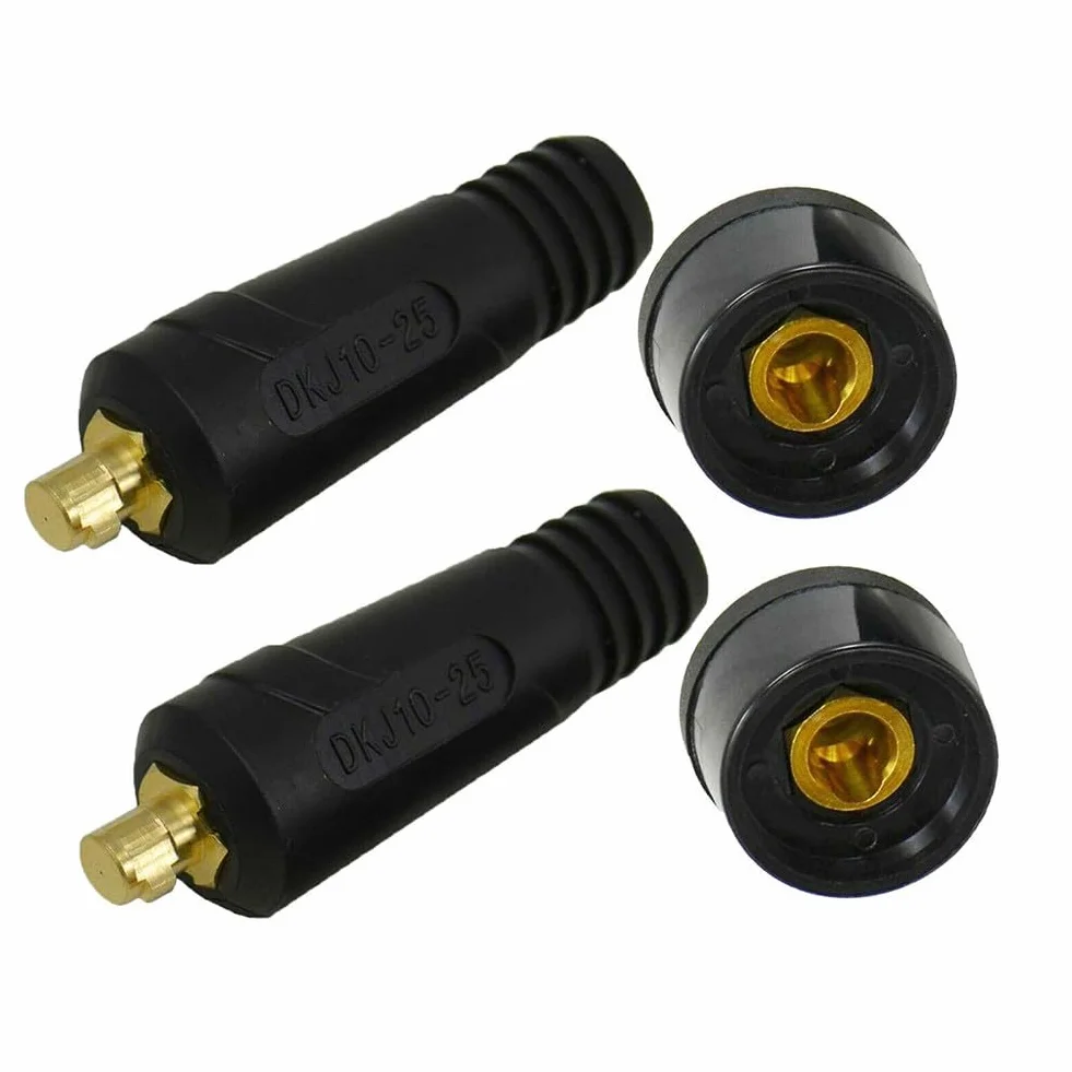 Connettore giunto DKJ10-25 per cavo saldatura, attacco rapido, presa pannello resistente