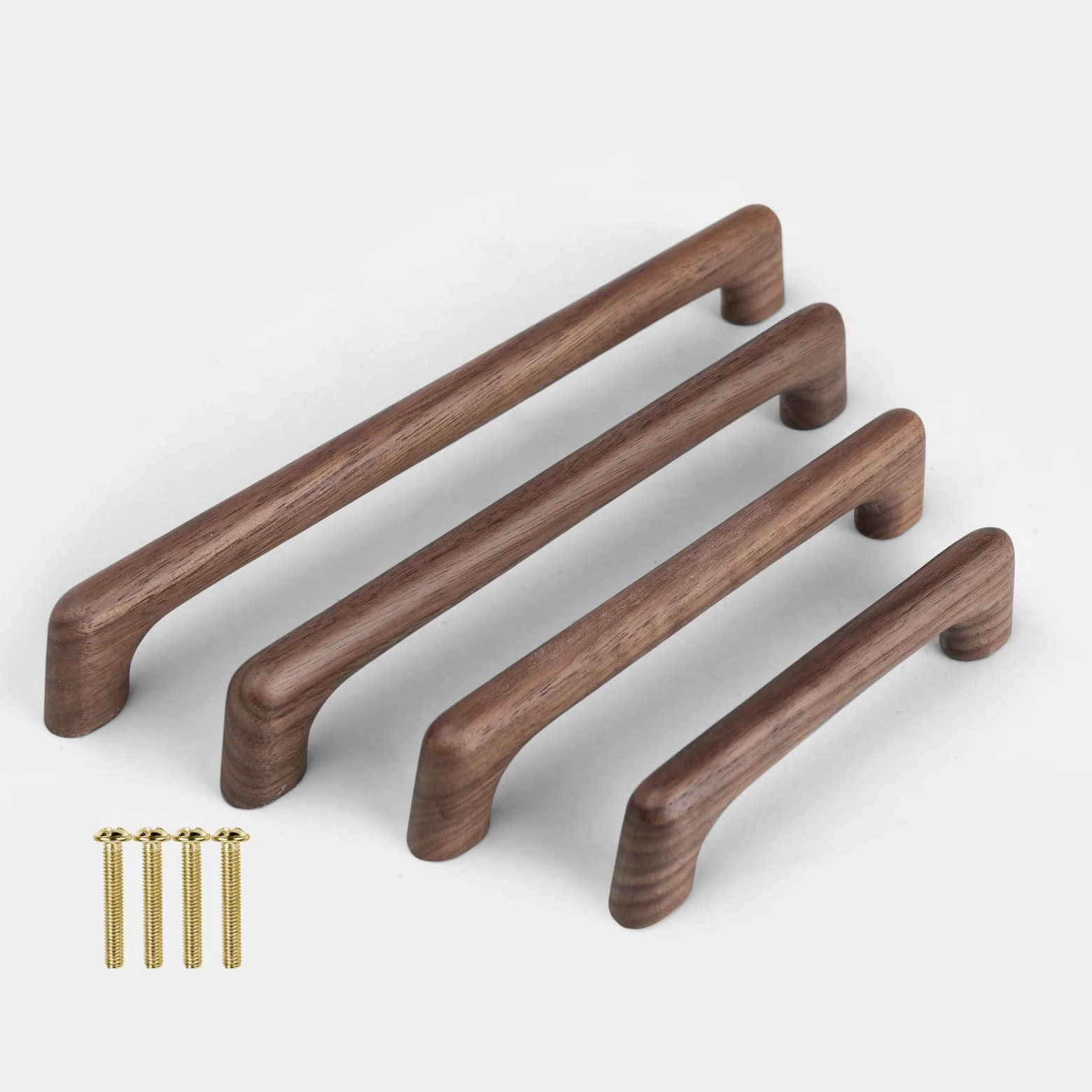 Maniglie per Mobili a Forma di Ponte Piatto in Stile Moderno con Chiodi Adatte per Armadi Cassetti Cucina Camera da Letto Scarpiere (6,96MM)