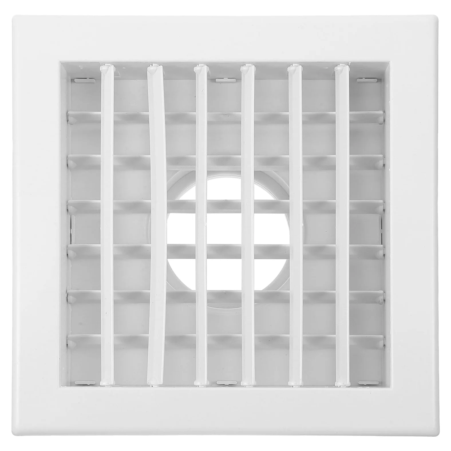 Griglia di Ventilazione Rotonda Bianca in Abs per Climatizzatore | Aerazione Tonda, Copertura della Presa d Aria Soffitto, Vacanze Estive, Facile da Pulire