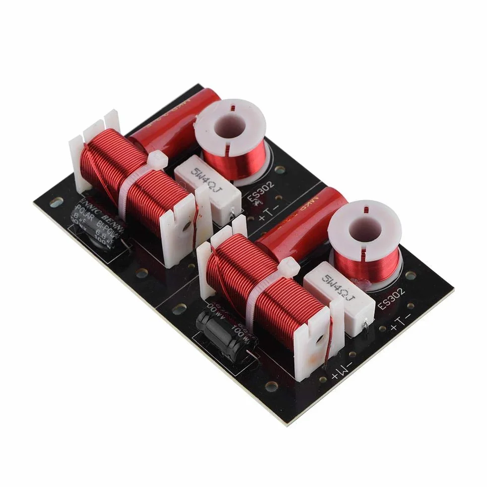 Socobeta Modulo divisore di frequenza 2 Pezzi 2 divisori di frequenza 2 Vie 2 unità Hi-Fi Audio Filtro Crossover distributore di Altoparlanti