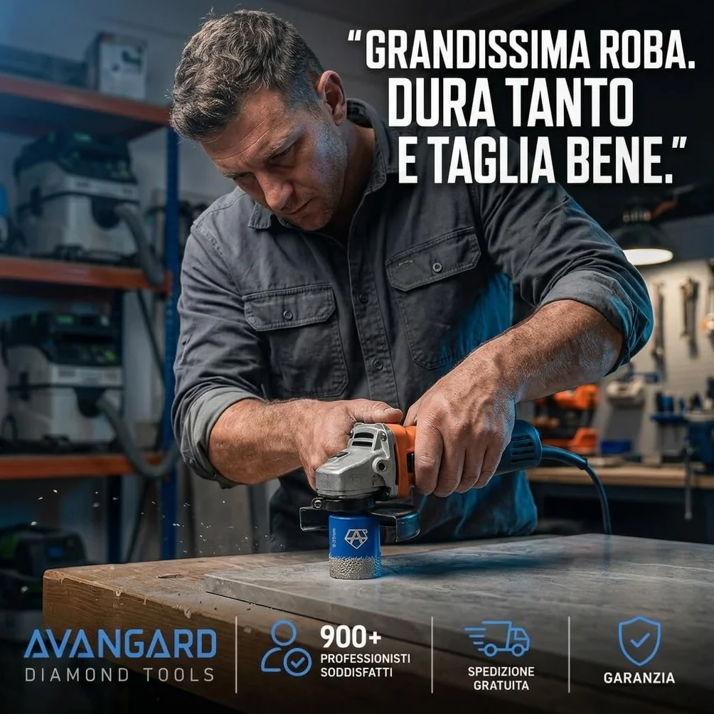 AVANGARD Svasatore diamantato 45 mm Fresa conica per gres porcellanato marmo granito