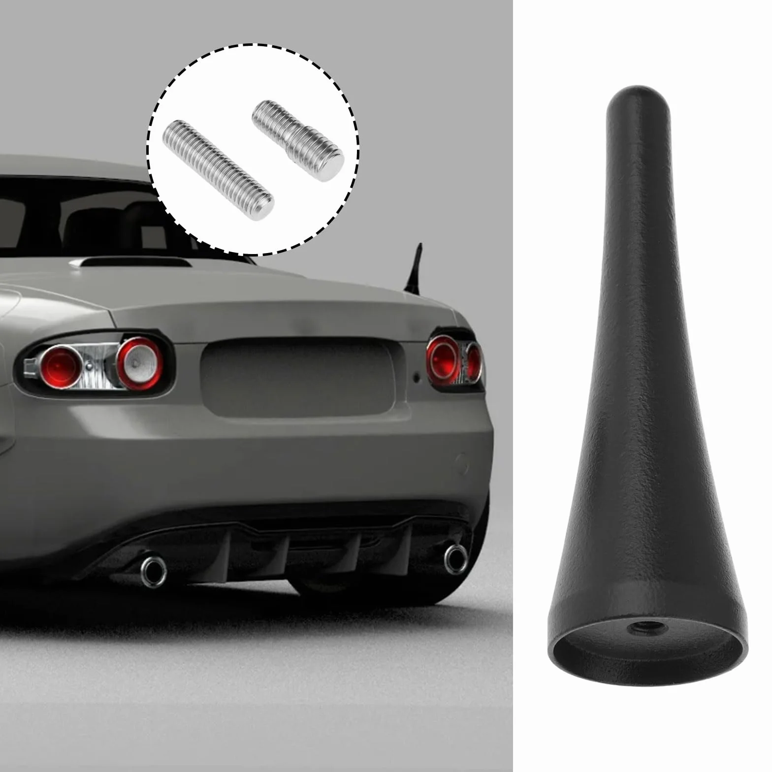 Antenna radio da 3,8 pollici in lega di alluminio compatibile con Mazda MX-5 Miata 06-22