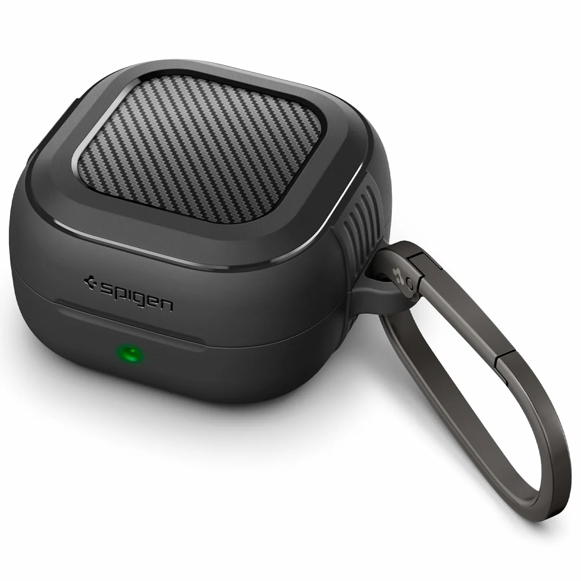 Spigen Cover Rugged Armor Compatibile con Samsung Galaxy Buds 4 Pro/Galaxy Buds 4 (2026) - Nero Opaco