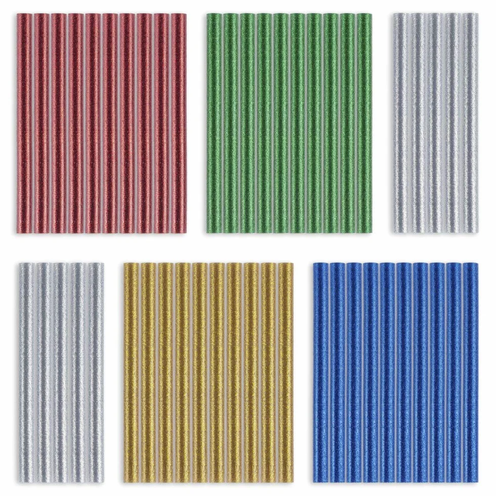 Stick di colla a caldo glitter 50 pezzi Ø 11 mm