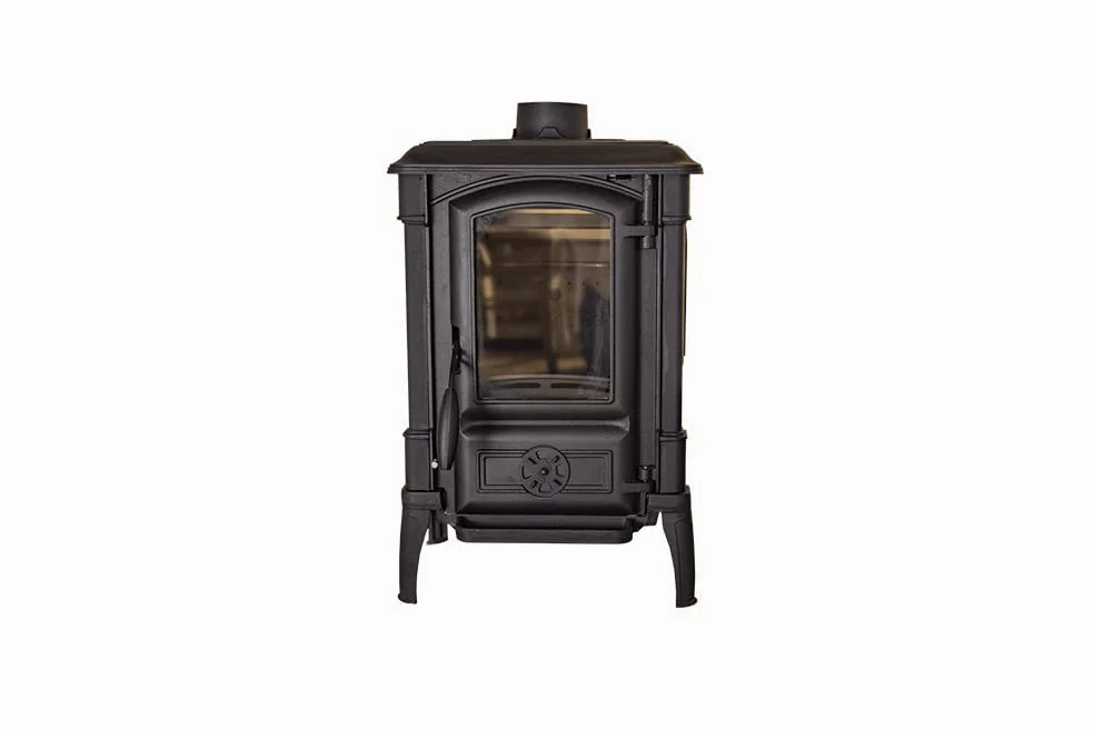 Stufa a legna in ghisa ARINA 6,5 kW | Tripla combustione, vetro KERAGLASS, Classe A+ 4 STELLE | consumo ridotto <2 kg/h, alto rendimento 80% 130 m³
