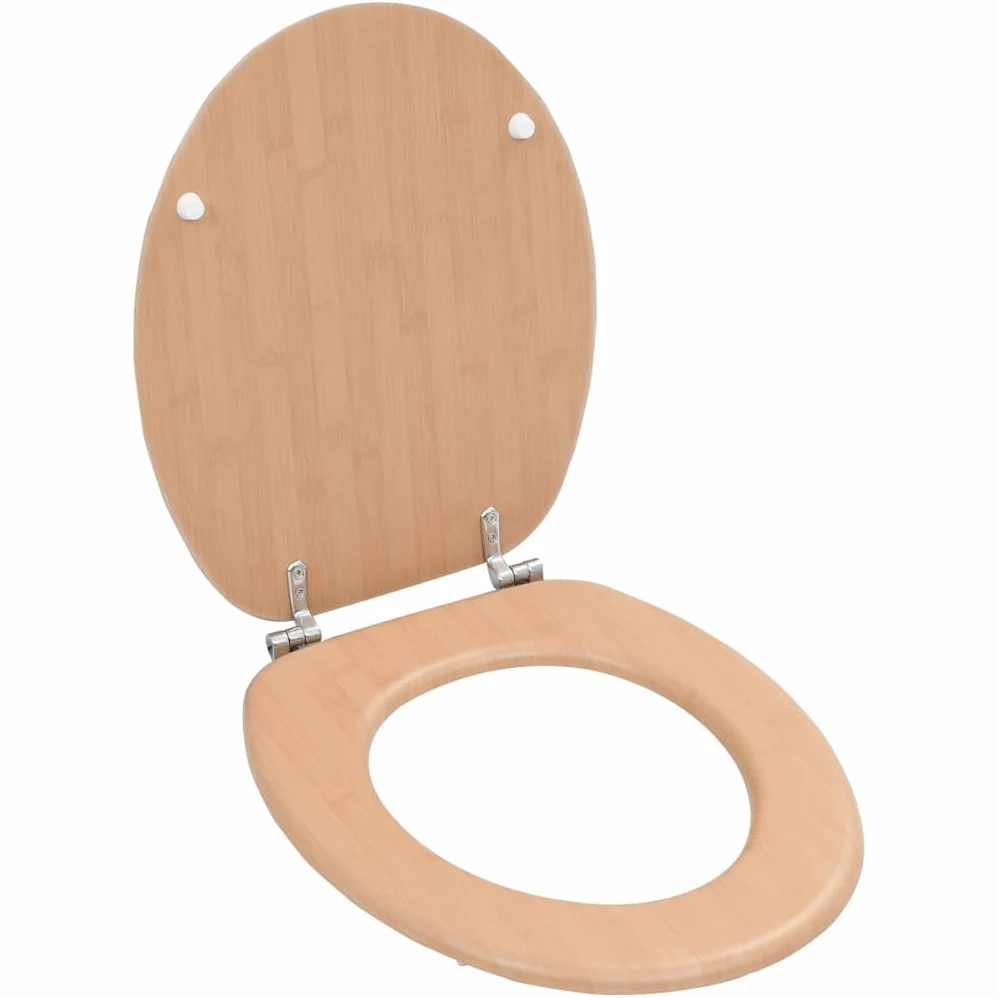 Sedile WC con coperchio in MDF design bambù 02_0002897