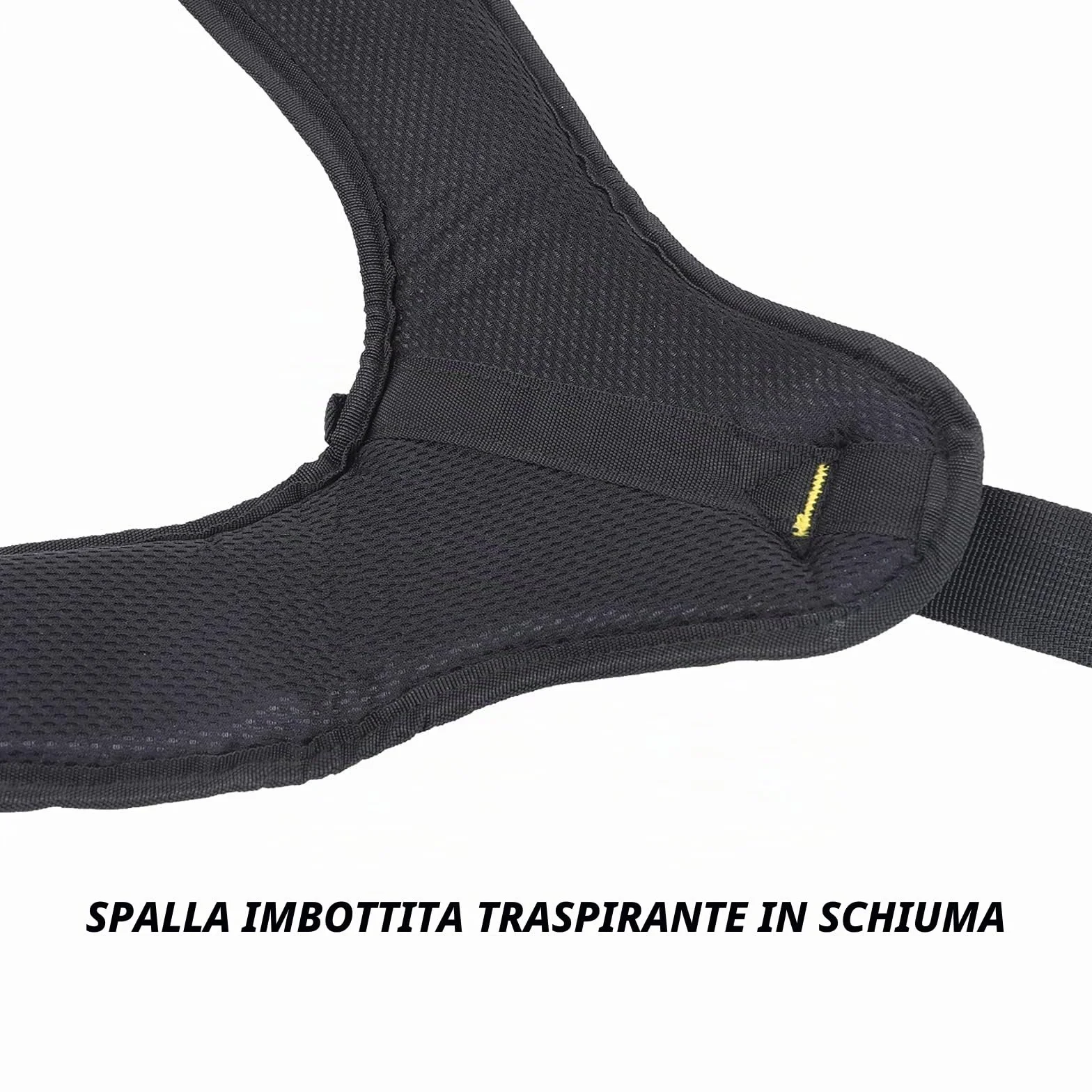 Bretelle per cintura degli attrezzi, resistenti, imbracatura imbottita per elettricisti con clip in metallo, design ad anello regolabile ed elastico