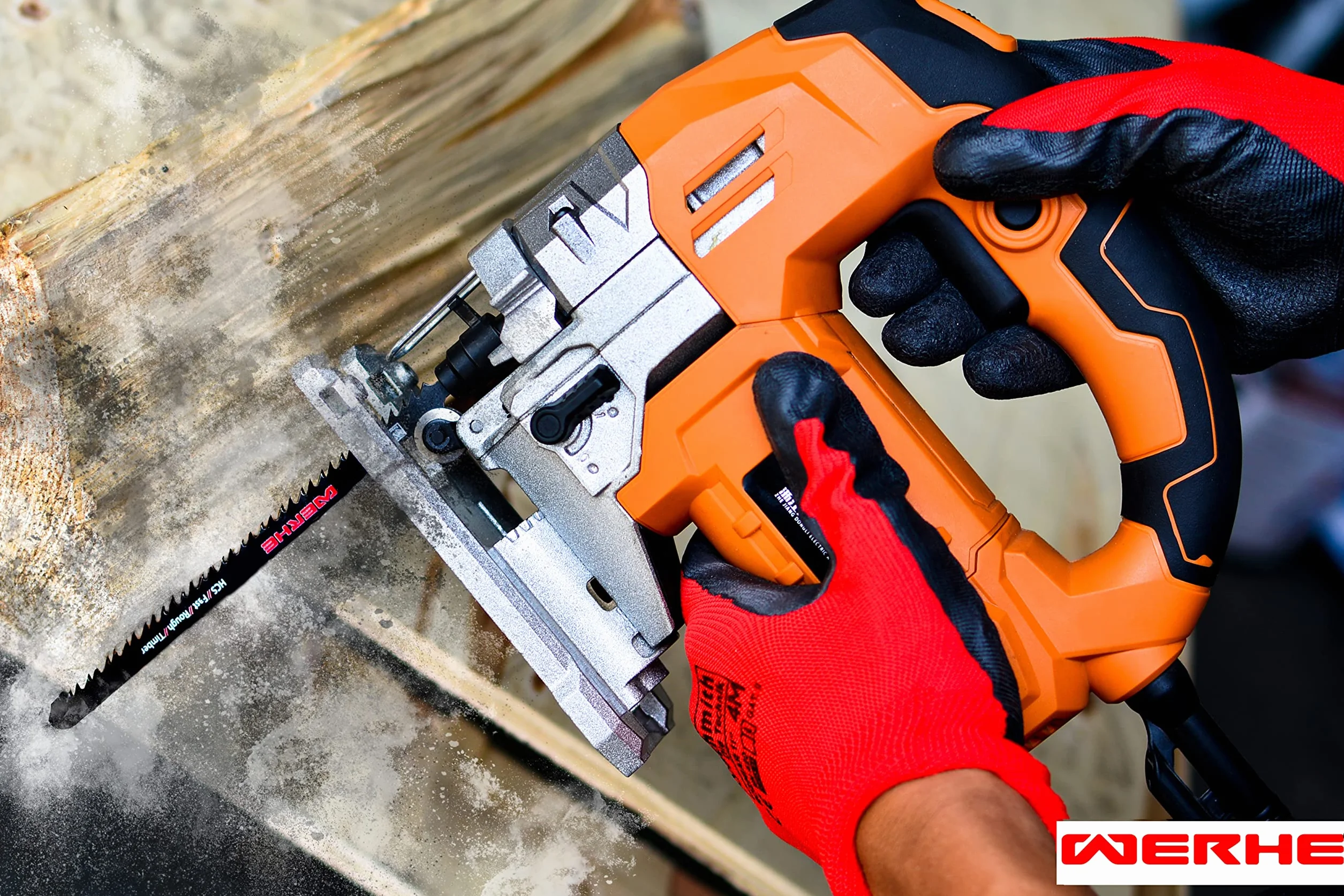 WERHE Set professionale lame per seghetto alternativo da 5 T744D 180mm – Lame extra lunghe per tagli precisi nel legno, compatibili con BOSCH, METABO, MAKITA & seghetti alternativi con attacco a T