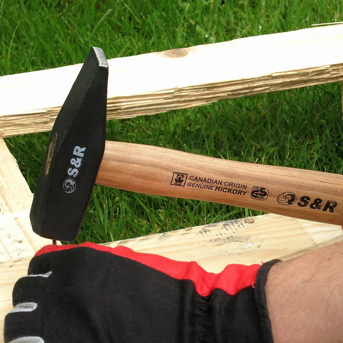 S&R Martello da Fabbro 200 gr Martello Tedesco Manico Legno Hickory Canadese