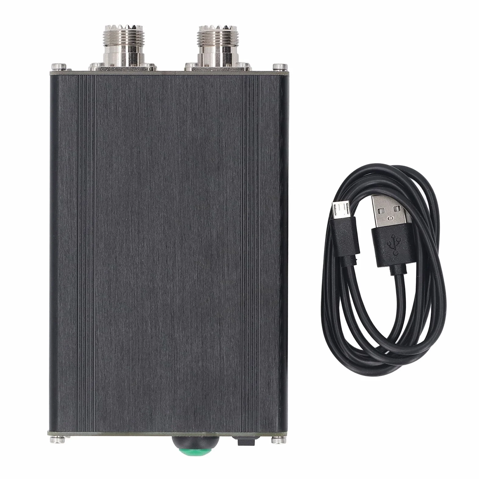 Sintonizzatore Automatico ATU 100 Pro+ per Antenna con Display 0,96 Pollici Ricarica USB Lega di Alluminio e Condensatore SMD per Apparecchiature Radio