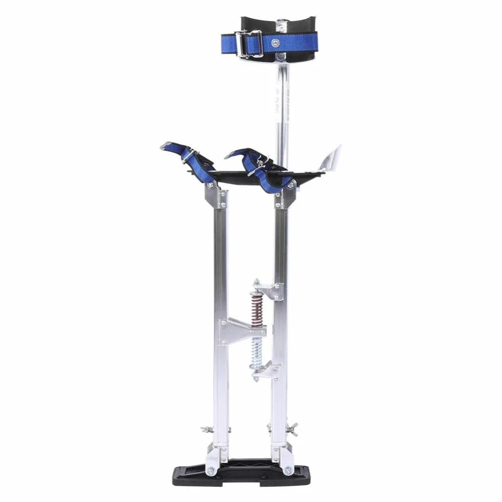 Trampoli Regolabili in Alluminio per Pittore Edilizia Altezza 61-101,6 cm Interni Esterni Argento