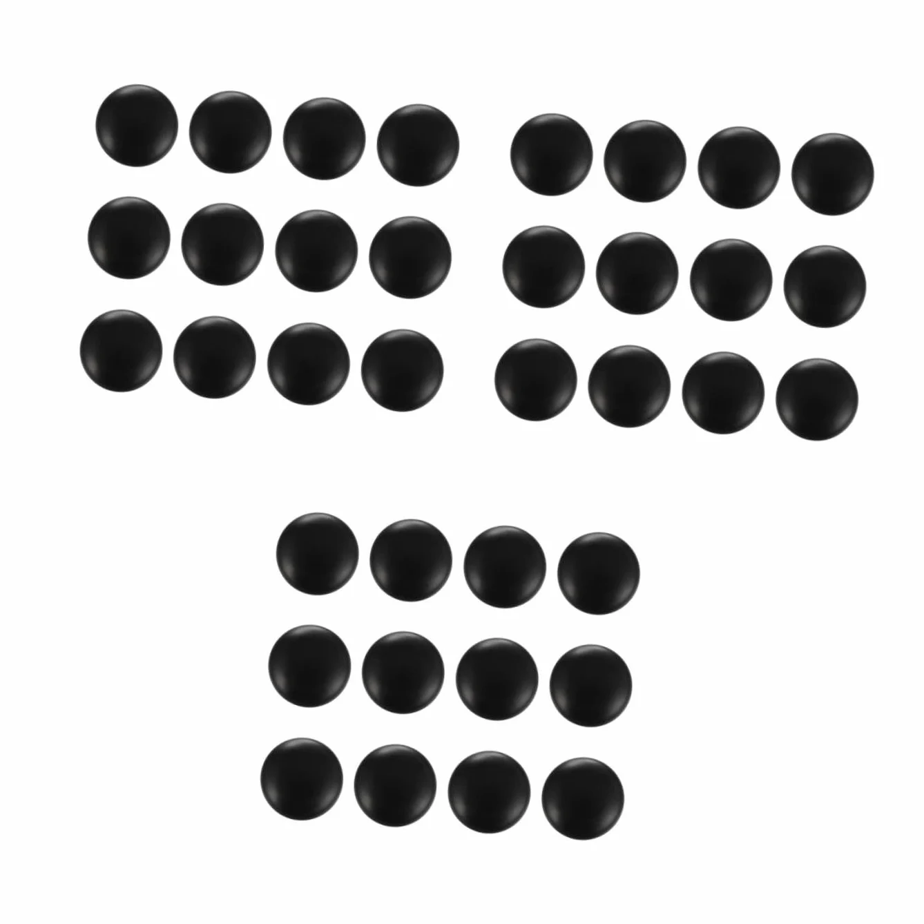 3 Set Pomelli Armadio Alluminio Nero Maniglie Rotonde Per Mobili Multifunzionale Facili Da Installare Resistenti E Sicuri Per Armadietti Comò E Librerie 12 Pezzi*3