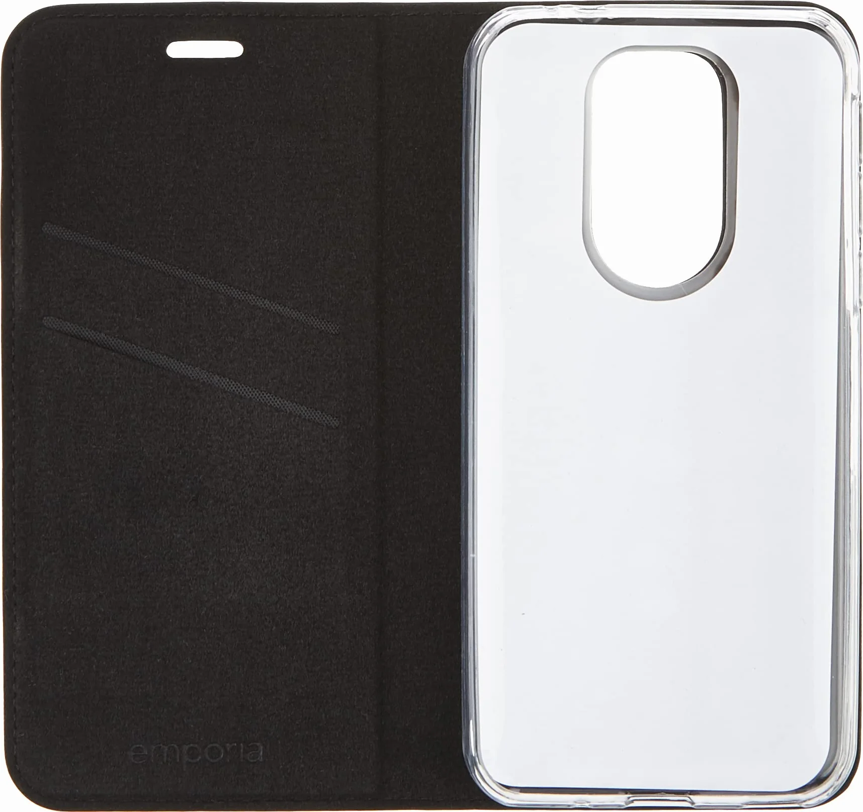 Emporia Custodia a libro in pelle SMART.5, colore: Nero