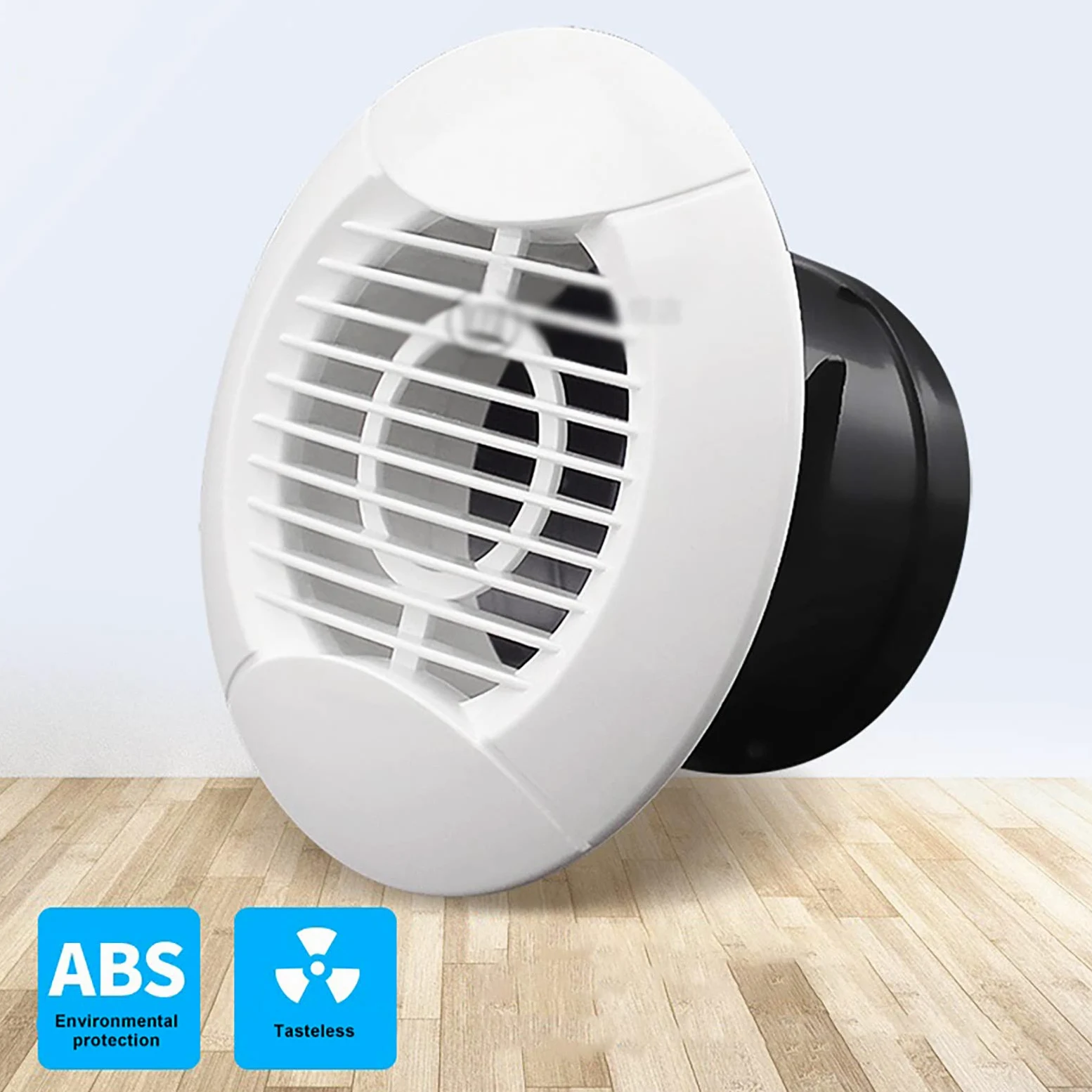 QWEASDF Abiti Rotonda Air Spat Addens ABS Vobinatura Diamidioso Vent Cover Bianco Condizionatore Bianco Outlet Grille Adatto per la Cucina Bagno Bedroom Office Ventilation (Ø75-200mm),200mm