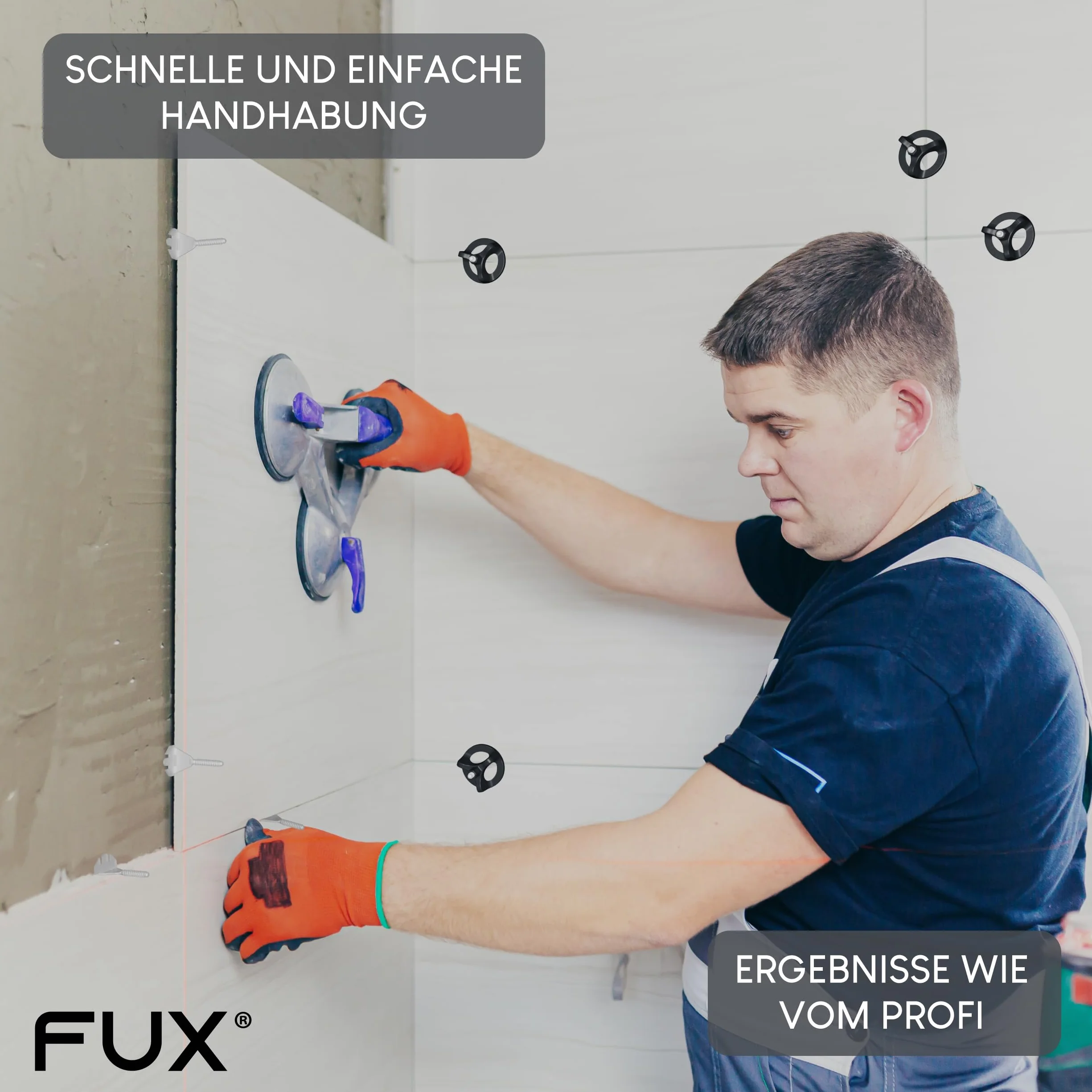 Kit livellamento piastrelle 2mm 100 dadi 200 viti 300 pezzi FUX
