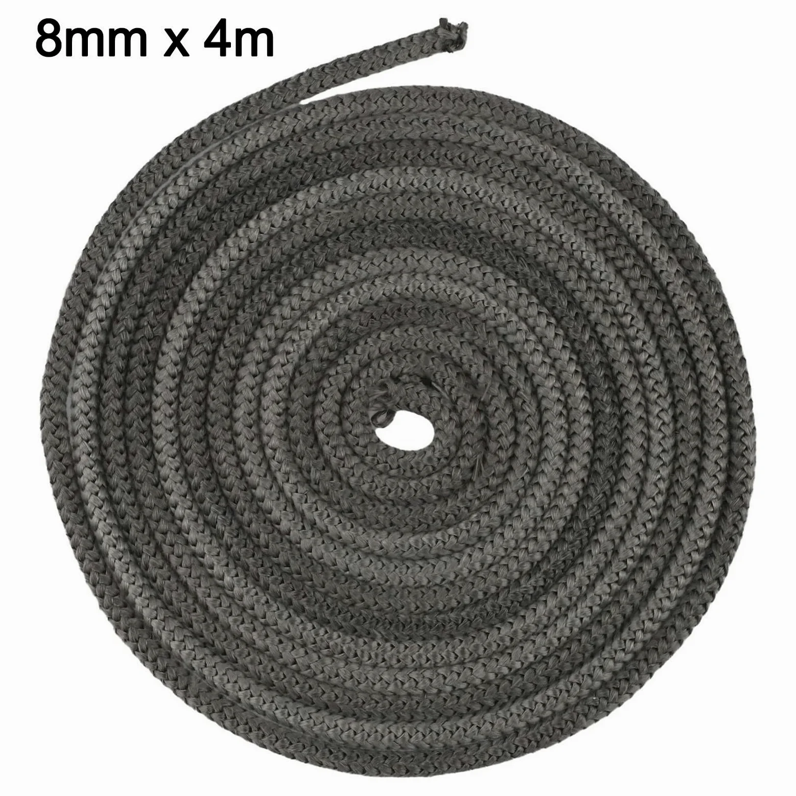 Corda per stufe/Wizard, Cavo for guarnizione della porta stufa in fibra di vetro nero, dimensioni multiple(8mm*4m)