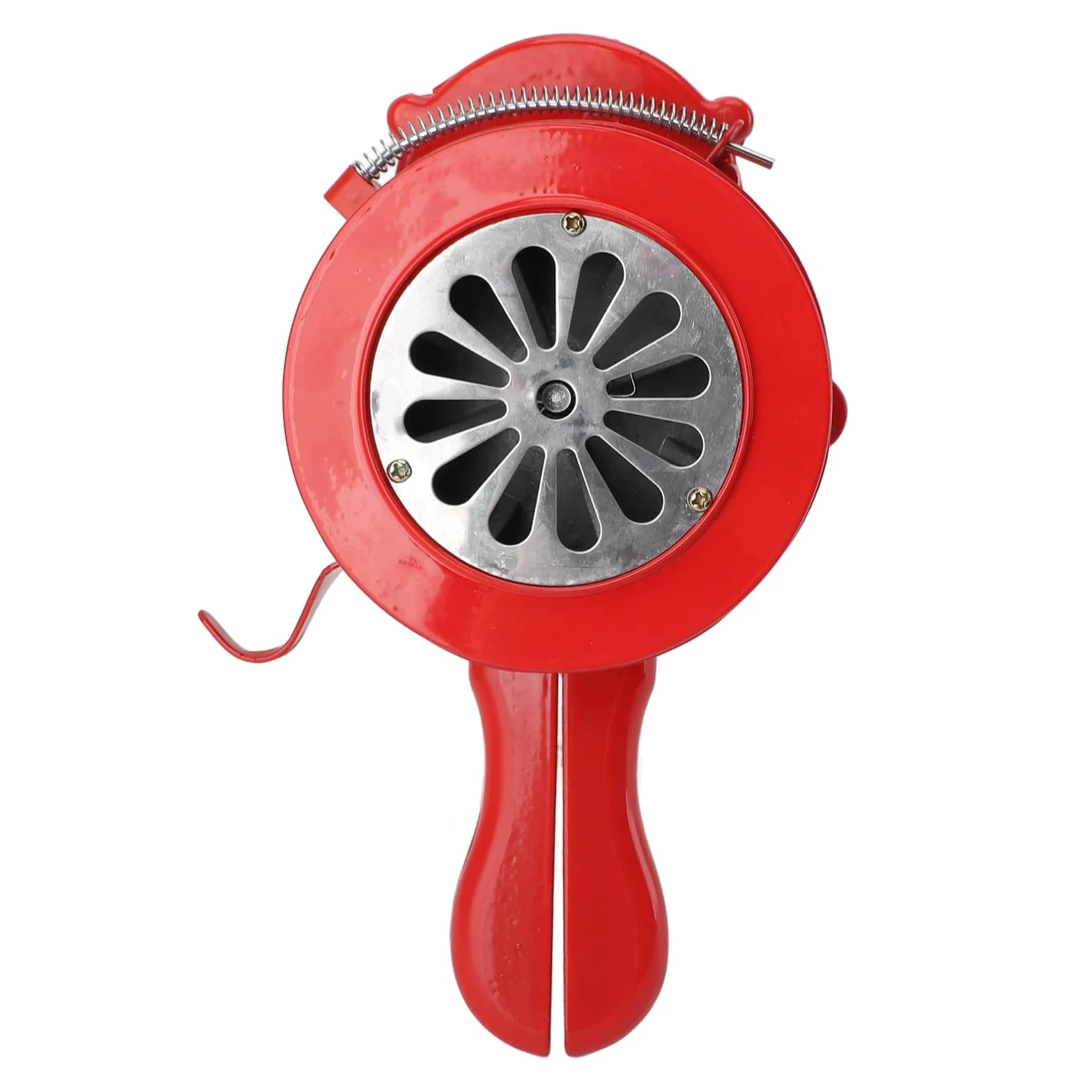 VGEBY Sirena a Manovella da 110 DB Dispositivo di Allarme di Emergenza Manuale per Spazi Pubblici Lega di Alluminio 1 unità (rosso)
