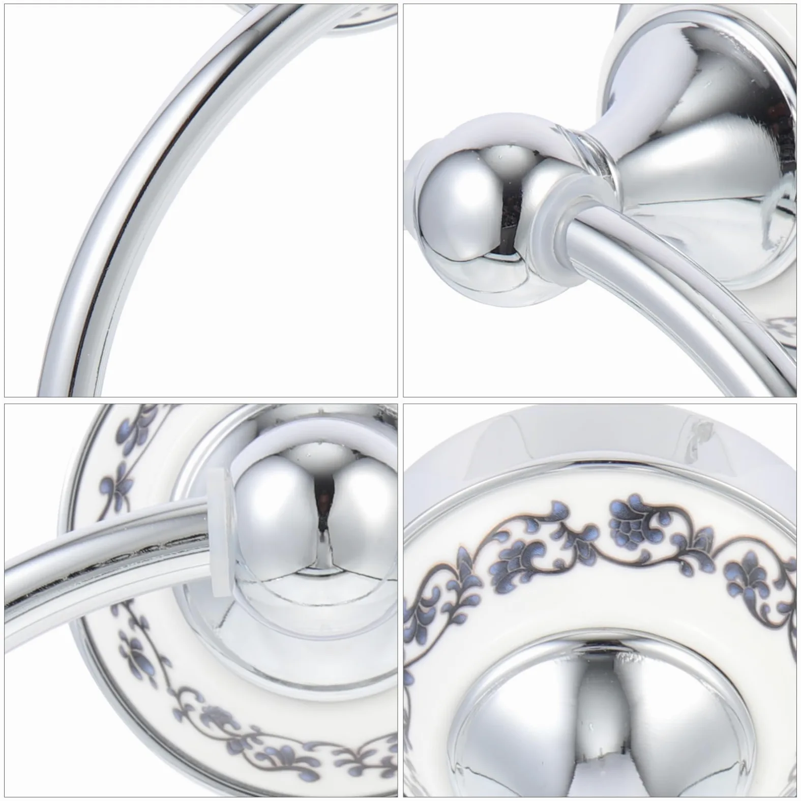 Portasciugamani Anello in Acciaio Inossidabile Resistente e Portasalviette da Parete per Cucina e Bagno Facile da Installare con Bordi Lisci per Uso e