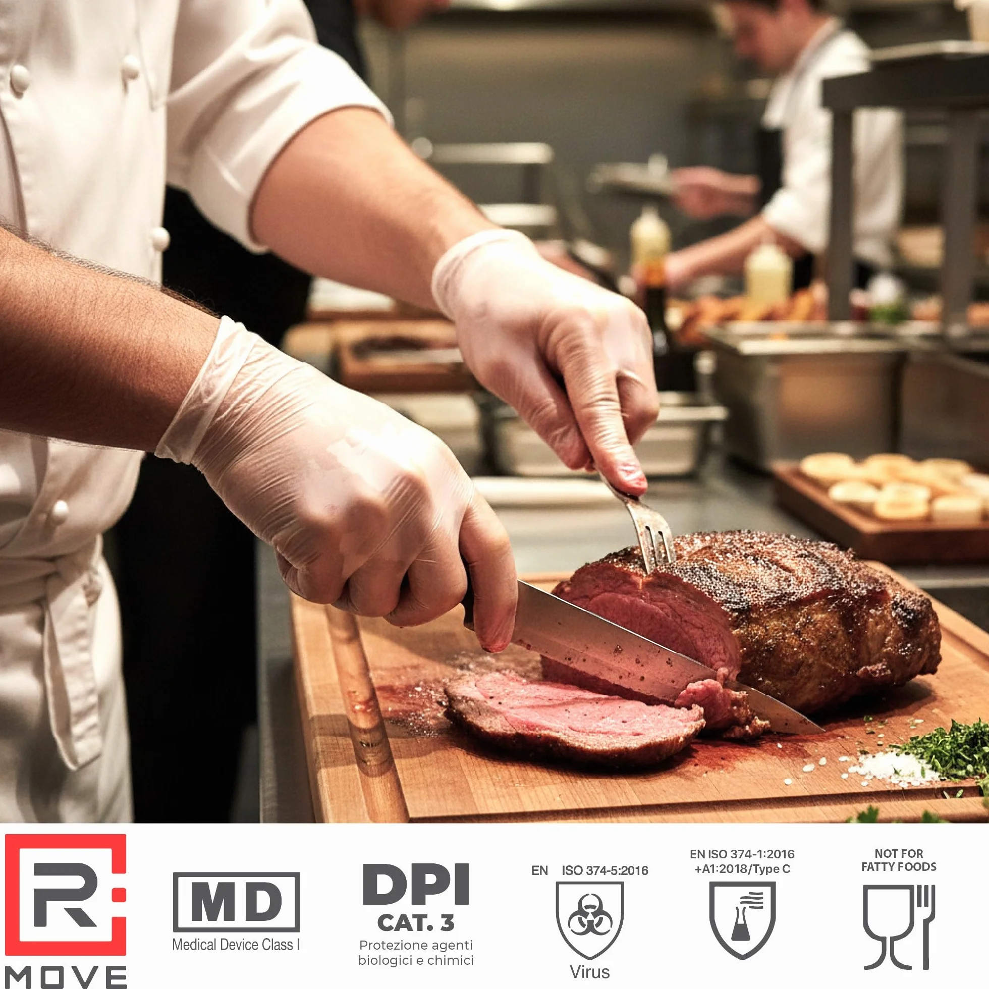 Guanti in vinile monouso M senza polvere 1000 pezzi ambidestri usa e getta per alimenti non sterili senza lattice ipoallergenici