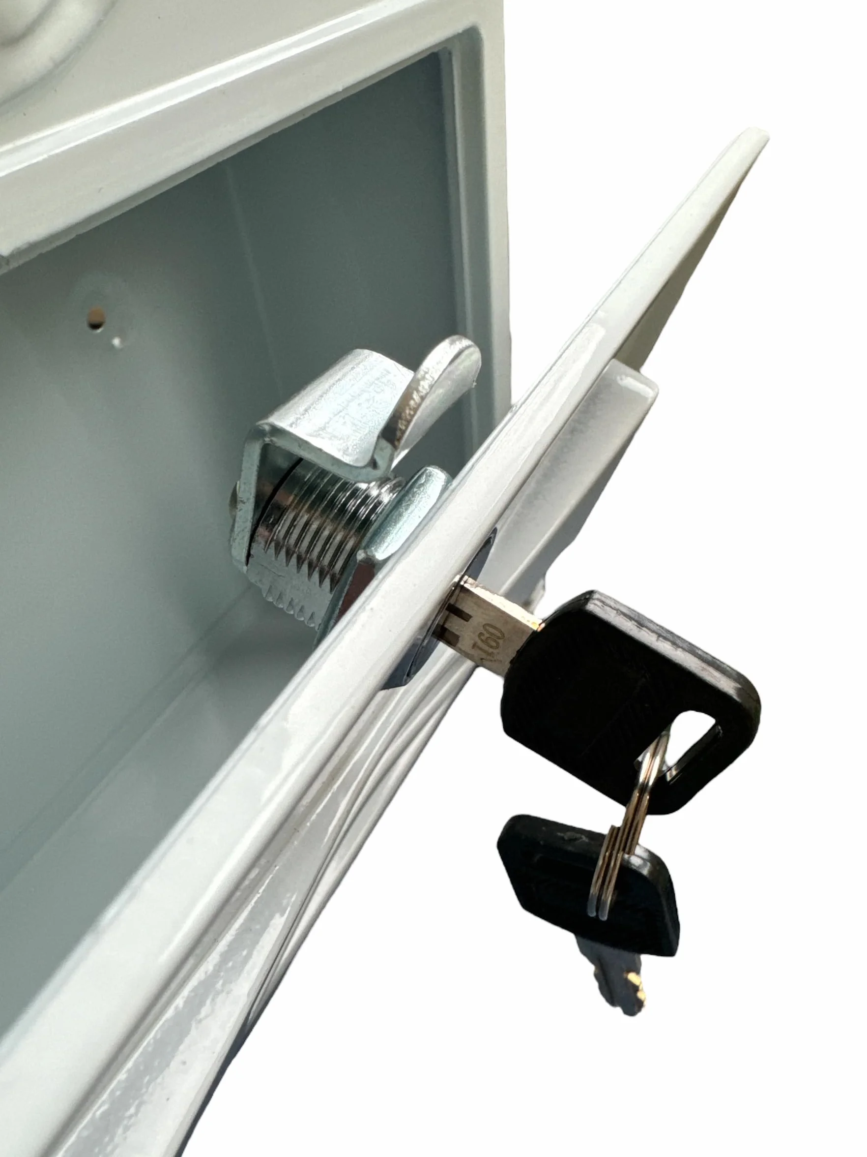 Cassetta Postale Elegante in Alluminio Verniciato 255x88x405H mm Bianco per Esterno