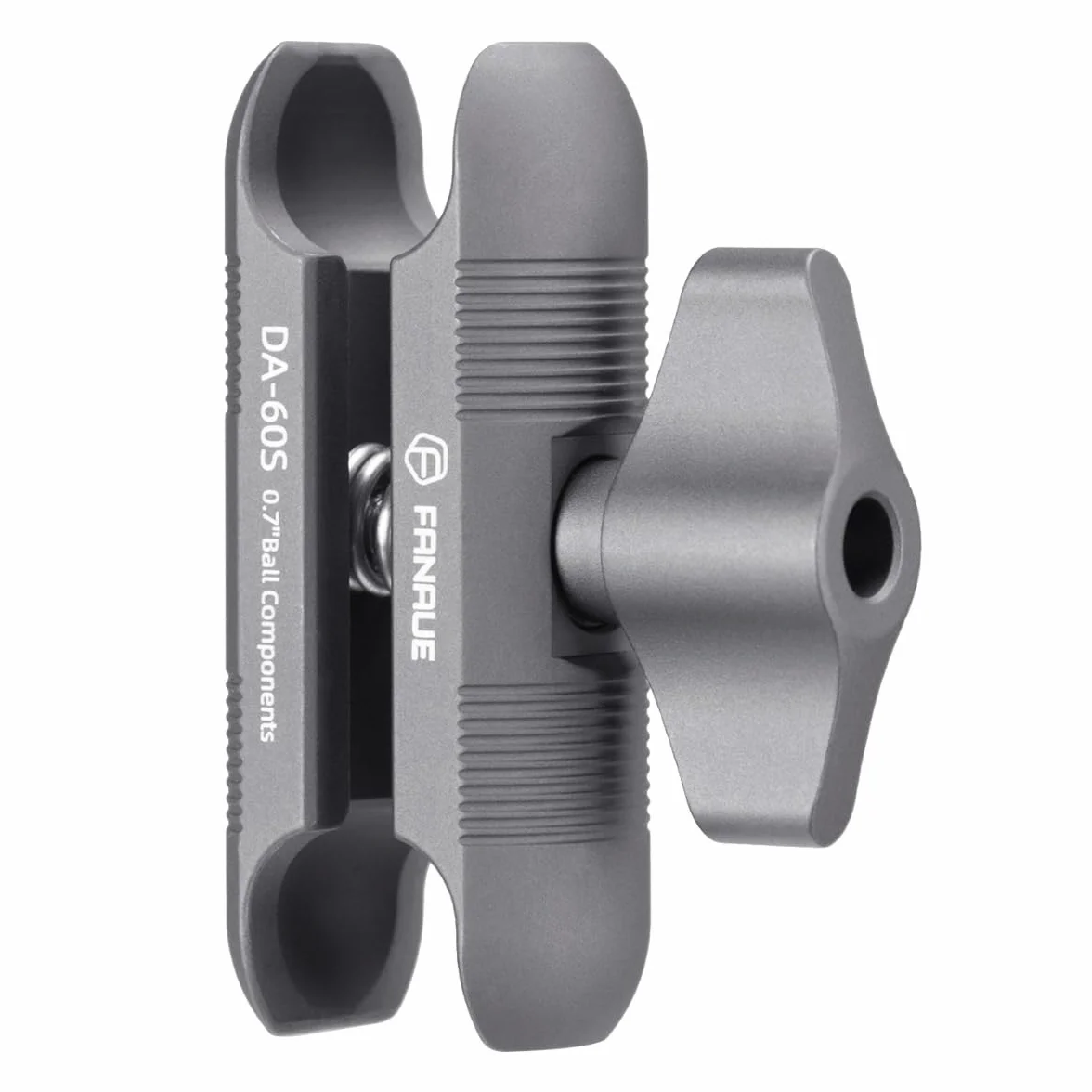 FANAUE Braccio a doppia presa compatibile con sfera da 17 mm, lega di alluminio, compatibile con supporto GPS Garmin e supporto per telefono per bici e moto