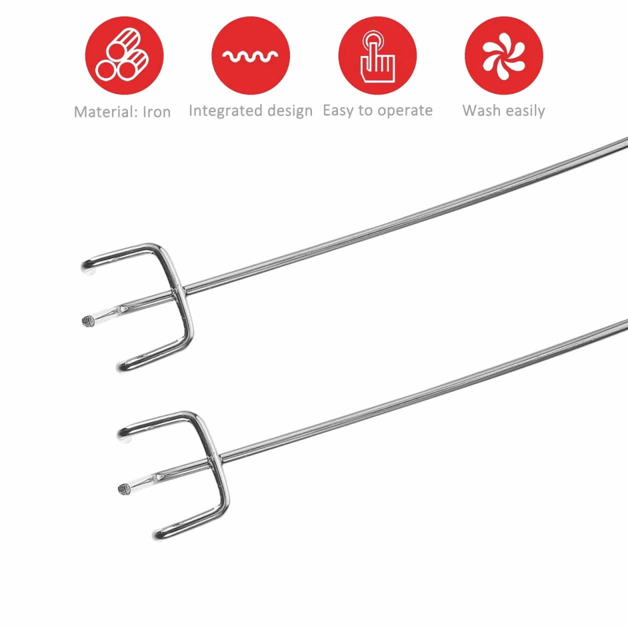 HEMOTON Metal Pegboard 40 Pcs Hooks Tool Organizer 20 cm