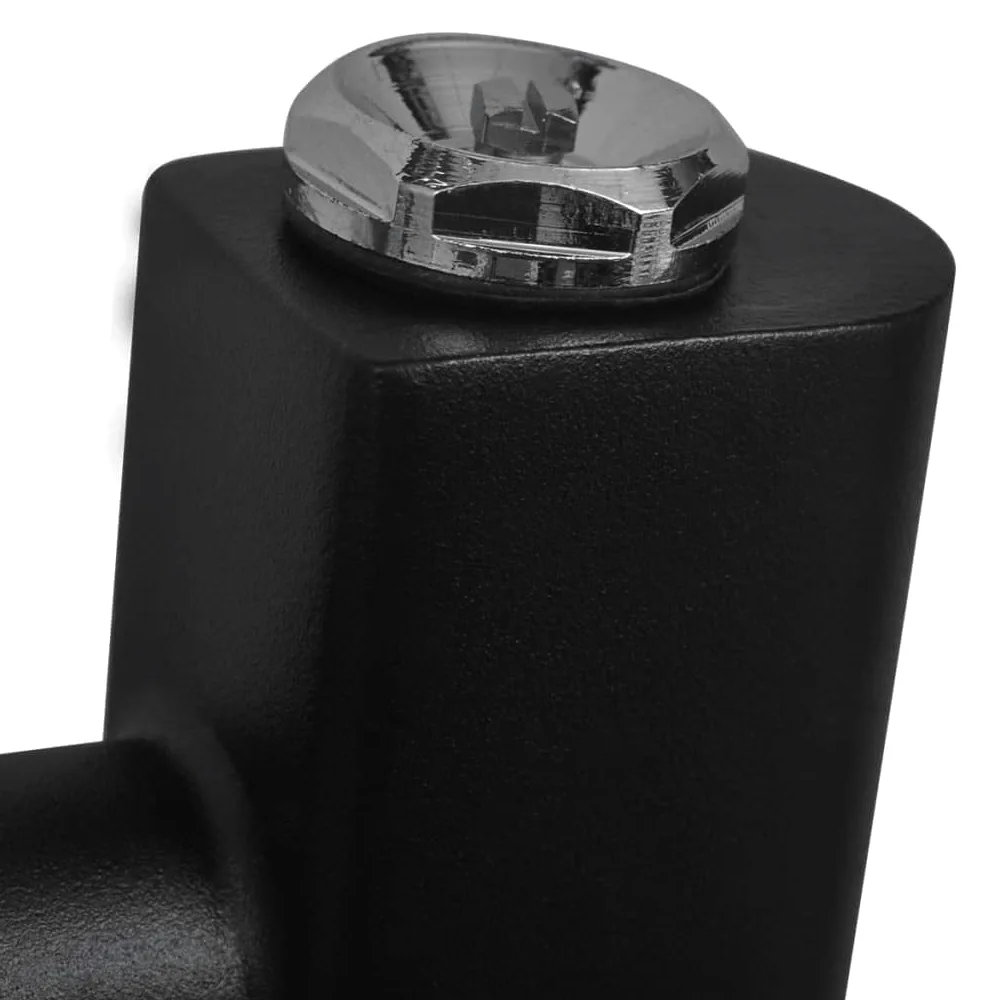 vidaXL Radiatore Centrale Portasciugamano Curvo Nero 480 x 480 mm