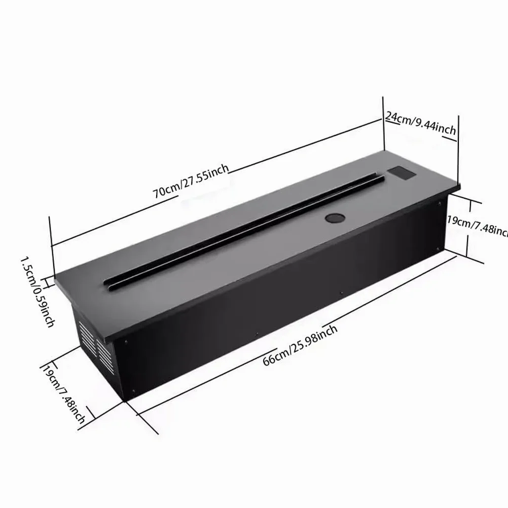 Camino da Interno Umidificatore for camino 3D atomizzato Camino decorativo elettronico Vapore acqueo incorporato Simulazione intelligente della fiamma Carbone(Without charcoal,150cm)
