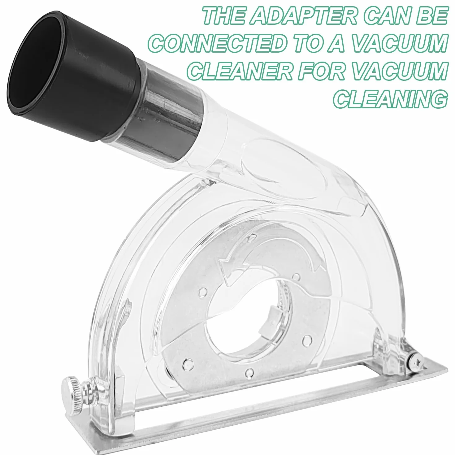 Cappa Aspirante per Smerigliatrice Angolare 125mm con Chiave Esagonale e Rondelle per Dischi da Taglio 90-125mm
