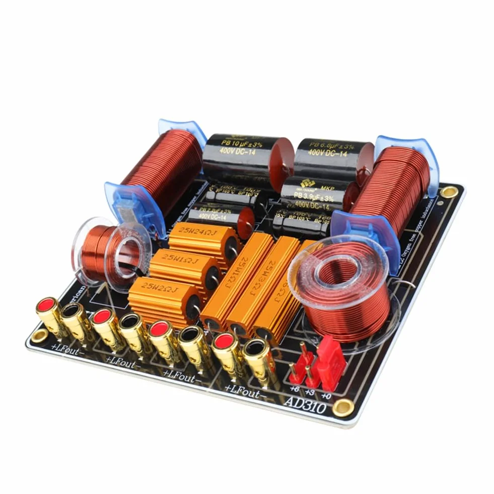 melairo Altoparlante Professionale A Tre Vie da 450W Splitter Ad Alta Potenza 750Hz/5000Hz Stage Home Theater Filtro Crossover Audio A 3 unità Facile Installazione