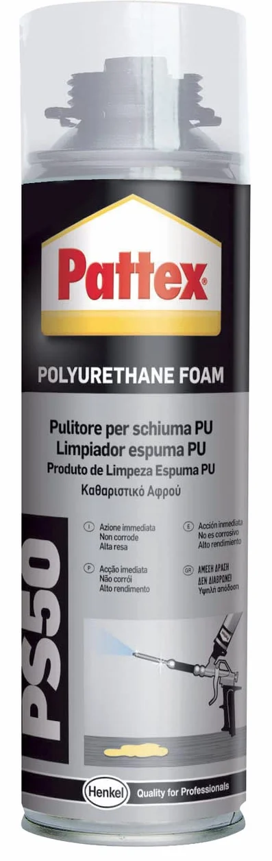 Pattex PU Solvent Pulitore per Schiuma PU 500 ml