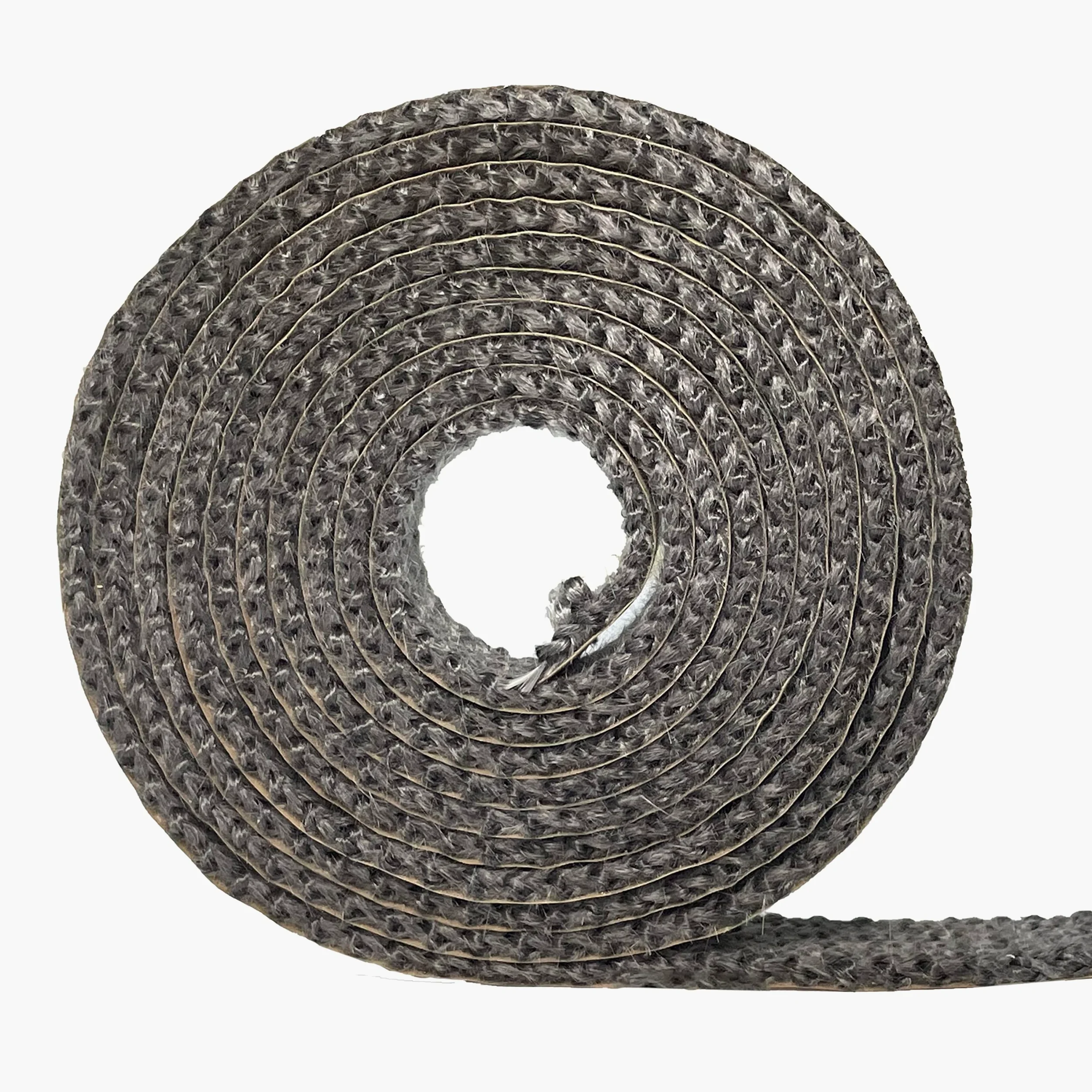 Nastro autoadesivo ad alta temperatura per guarnizioni piatte di stufe a legna e camini, 183 cm di lunghezza, in fibra di vetro resistente, colore grigio