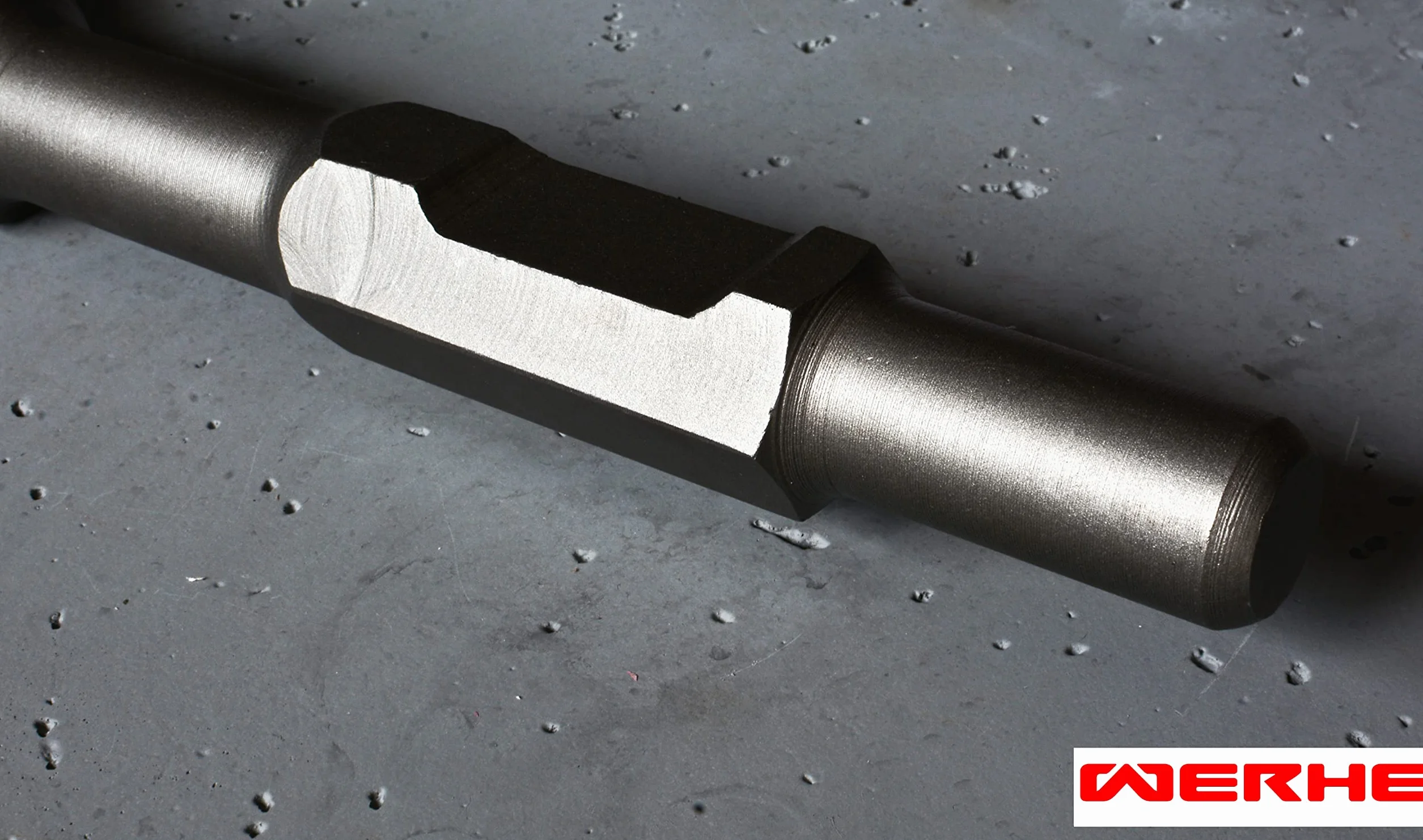 WERHE Professional pala scalpello SDS esadecimale 135 x 410 mm asta esagonale 30 mm do martella demolizione w plastikowym etui