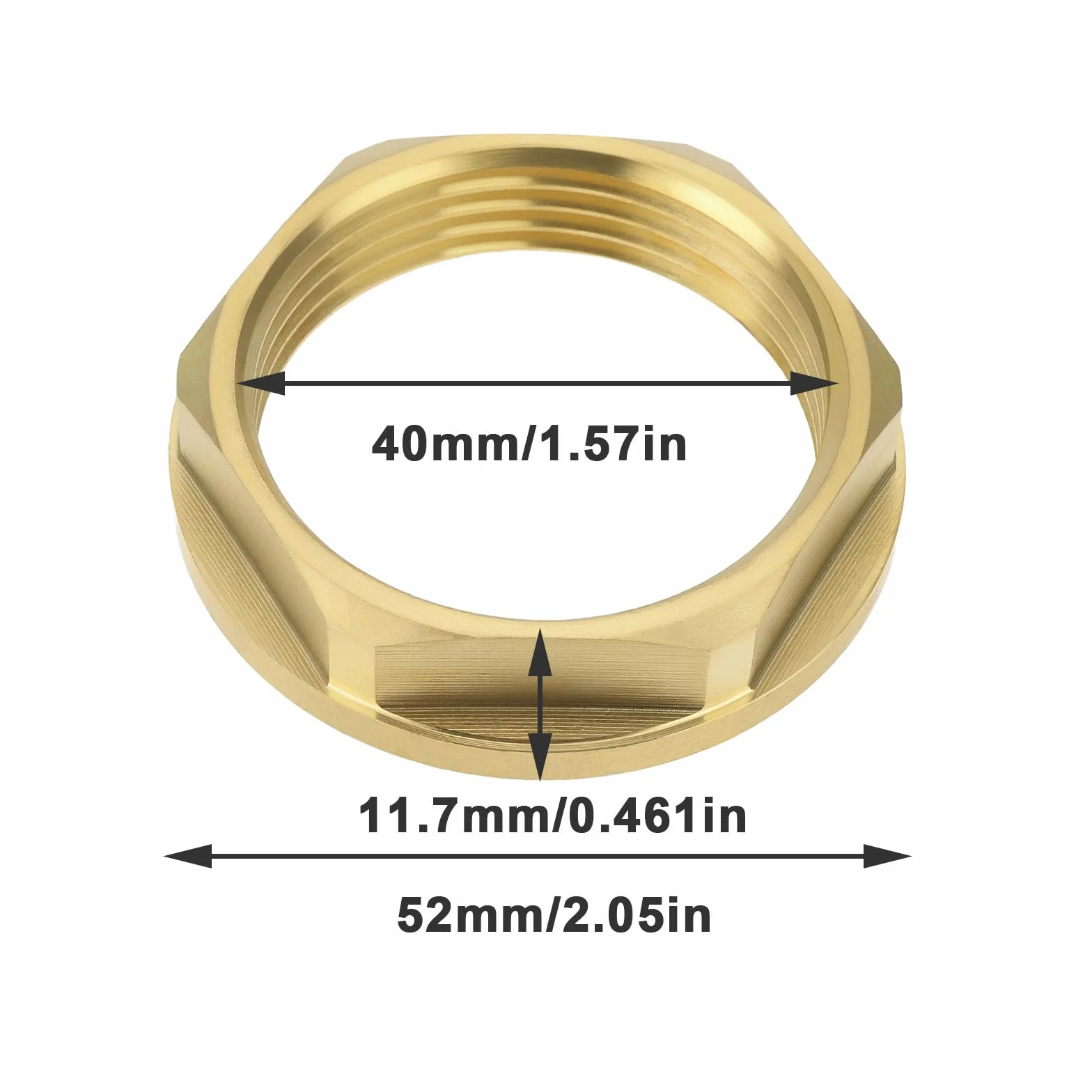 Dadi Flangiati In Ottone BSP 1 1/4 Pollici 2 Pezzi Per Fissaggio Valvole A Sfera WC