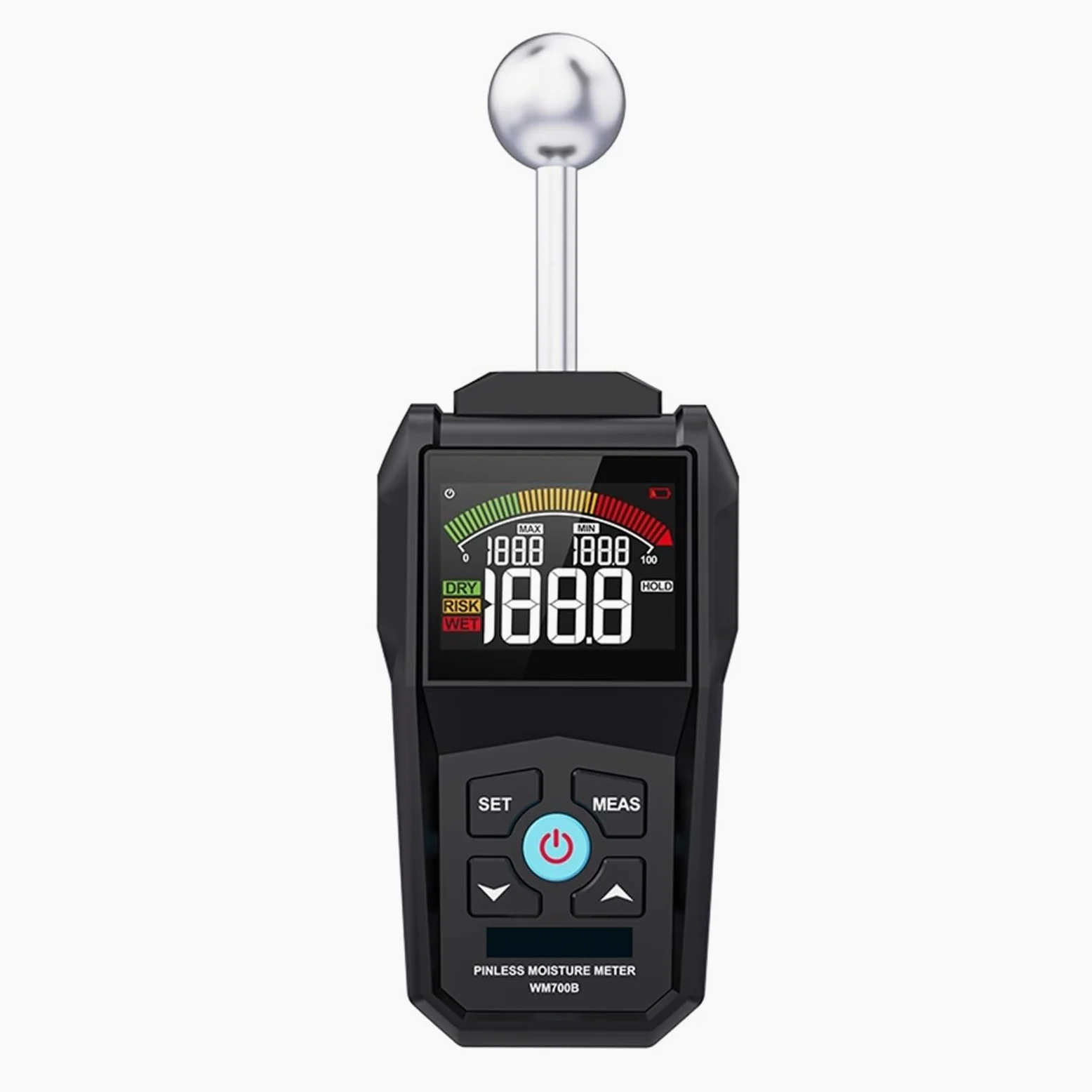 Misuratore di umidità del Legno Digitale Schermo LCD Igrometro Rilevatore legname Senza Contatto Allarme Tester Piccolo Errore