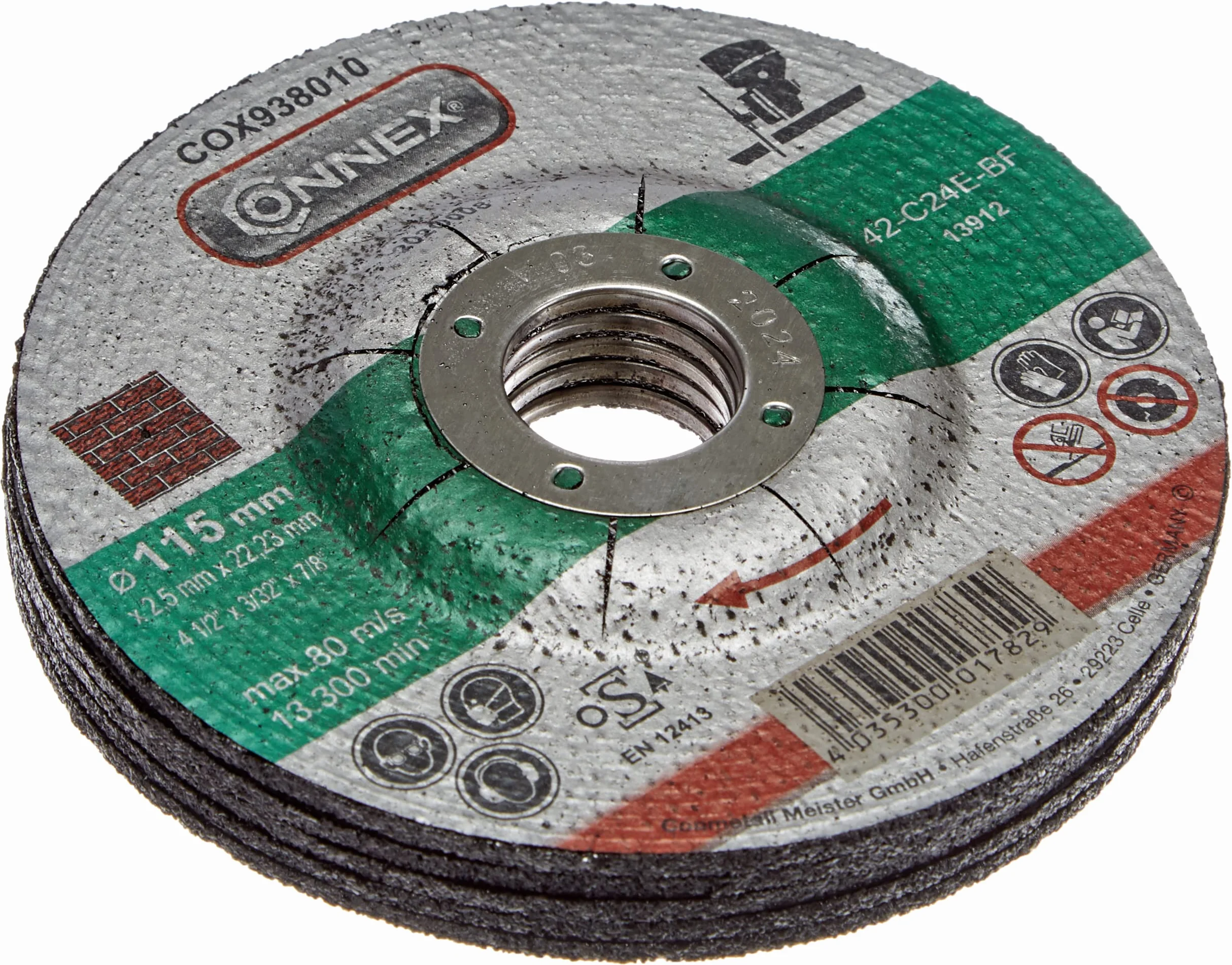 Connex set dischi taglio pietra 115 mm 2,5 mm