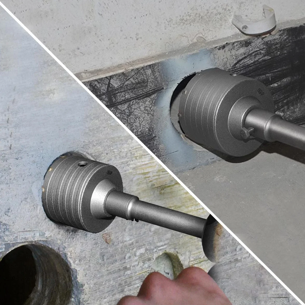 Carotatrice a Tazza per Muro Ø 105mm SDS PLUS 110mm Punta Centraggio 8mm Sega per Calcestruzzo