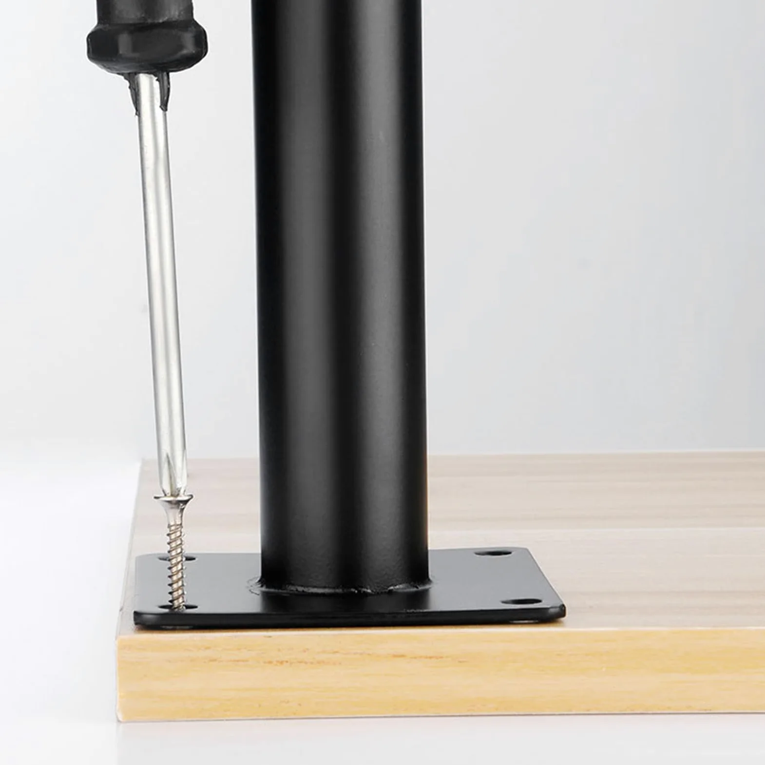 Generico Gambe per Mobili Nero 4 Pezzi Supporto Piedini Conici per Tavolo Acciaio Laminato A Freddo Vernice Spray Piedini per Divano Altezza: 10-72 cm Piedini per Mobile Oro 40 cm/15,7"